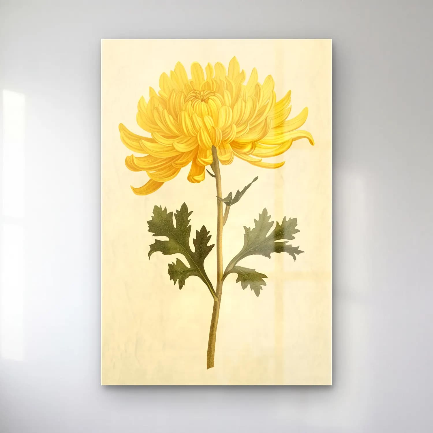 Botanik İllüstrasyon Çiçek Deseni No. 82 cam tablo — Botanik İllüstrasyon Çiçek Deseni No. 82 — botanik i̇llüstrasyon çiçek deseni