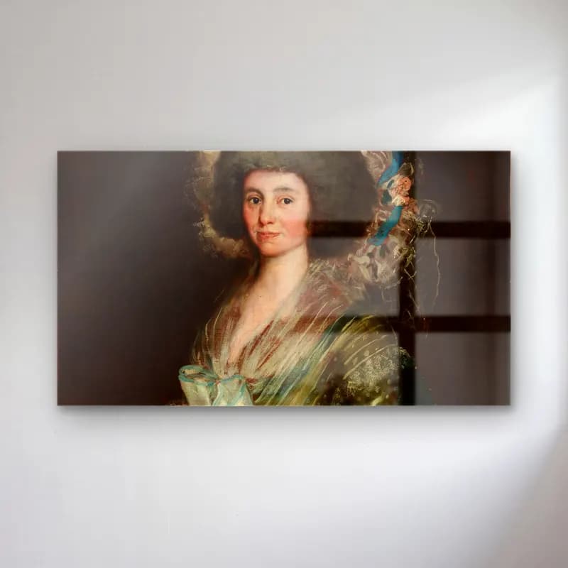 Francisco de Goya – Portrait of Senora Ceán Bermudez cam tablo — Francisco de Goya – Portrait of Senora Ceán Bermudez — yağlı boya kadın portresi