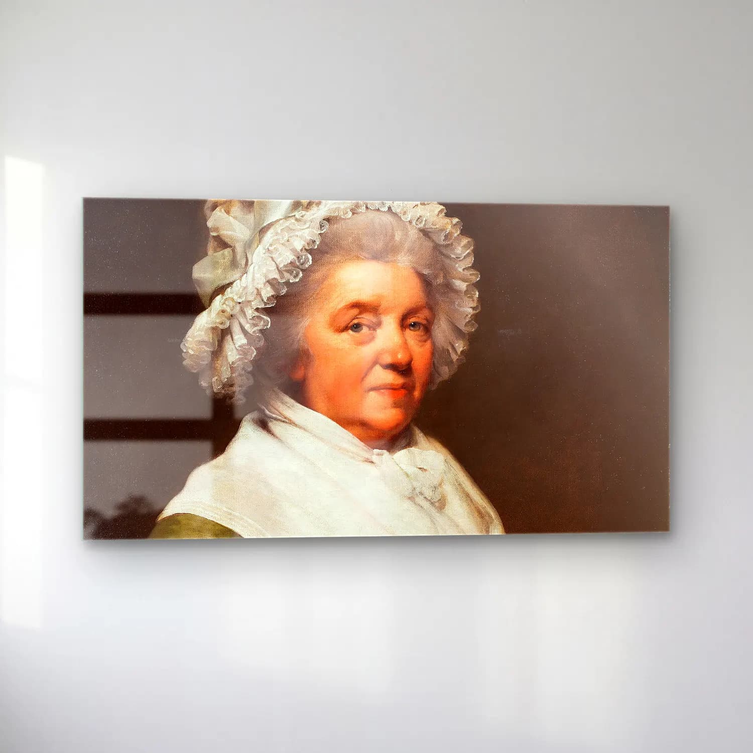 Joseph Wright – Portrait Of Mrs. Anthony Greatorex cam tablo — sol açıdan görünüm