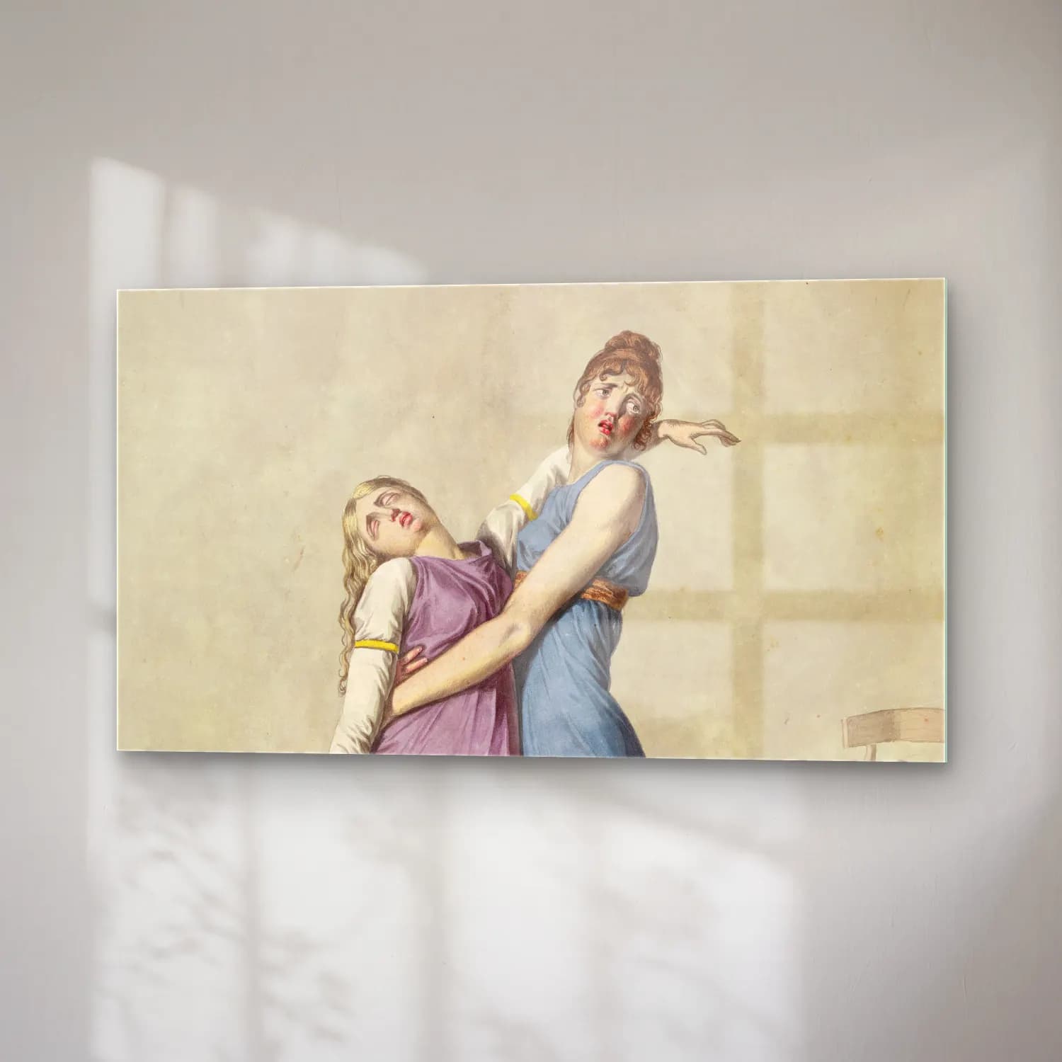 Christoffer Wilhelm Eckersberg – A Woman is Supporting Another Woman cam tablo — sağ açıdan görünüm
