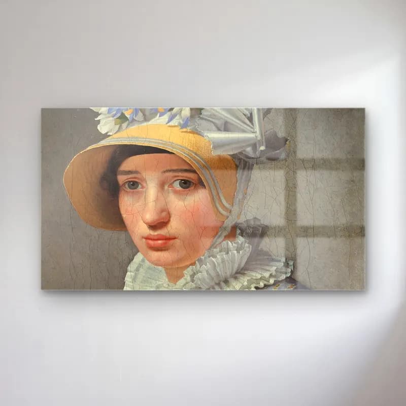 Christoffer Wilhelm Eckersberg – Portrait Of The Model Maddalena Or Anna Maria Uhden cam tablo — Christoffer Wilhelm Eckersberg – Portrait Of The Model Maddalena Or Anna Maria Uhden — yağlı boya kadın portresi