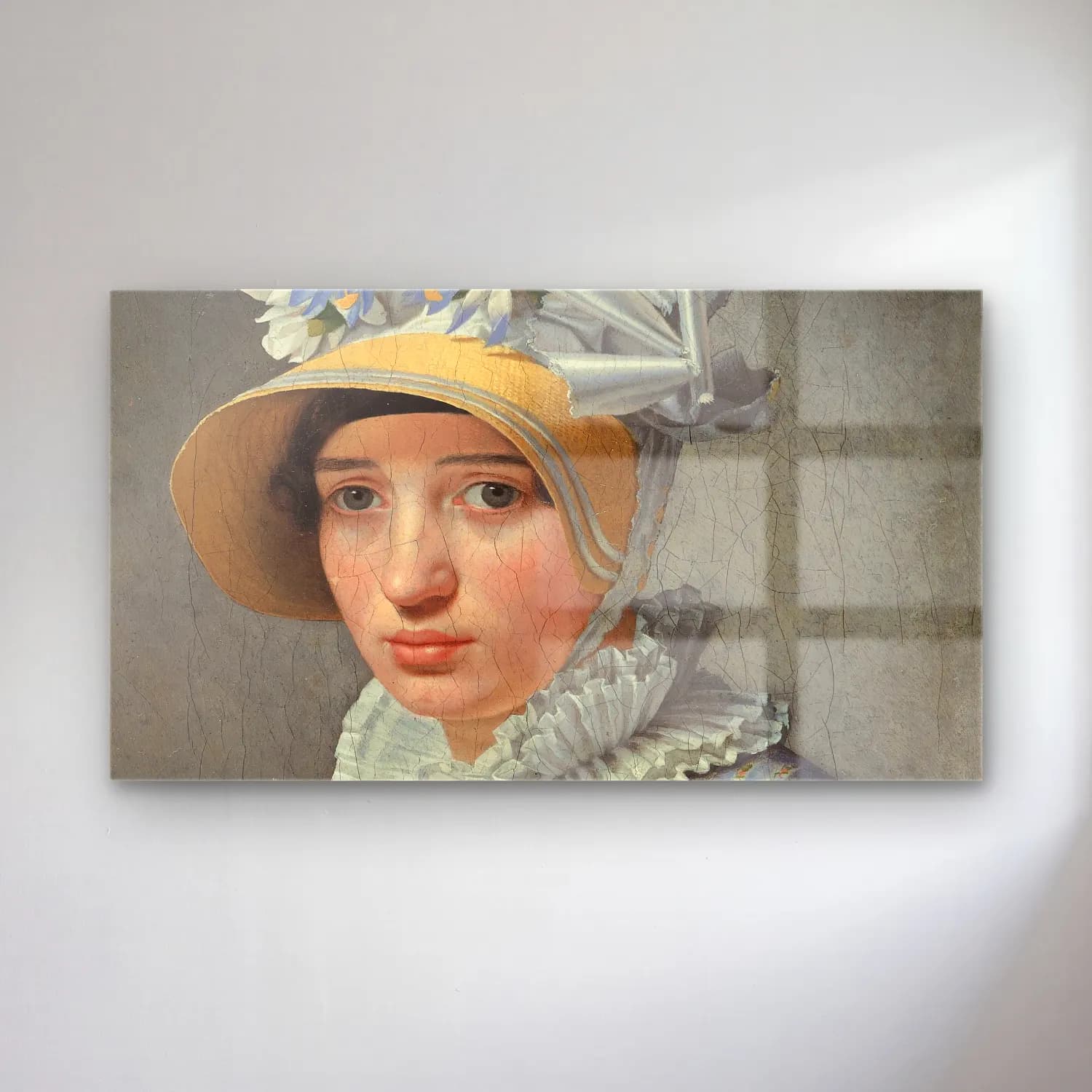 Christoffer Wilhelm Eckersberg – Portrait Of The Model Maddalena Or Anna Maria Uhden cam tablo — Christoffer Wilhelm Eckersberg – Portrait Of The Model Maddalena Or Anna Maria Uhden — yağlı boya kadın portresi