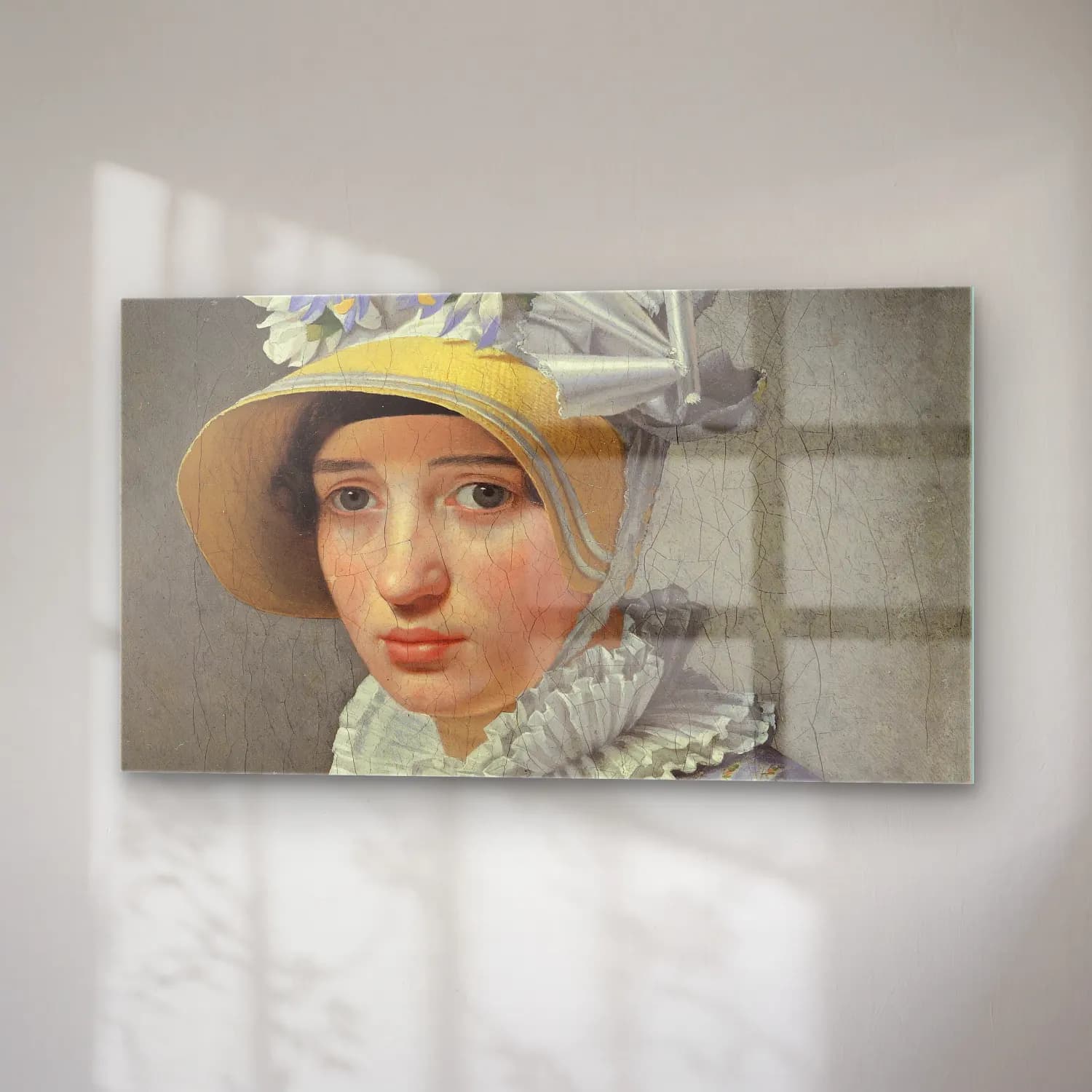 Christoffer Wilhelm Eckersberg – Portrait Of The Model Maddalena Or Anna Maria Uhden cam tablo — sağ açıdan görünüm