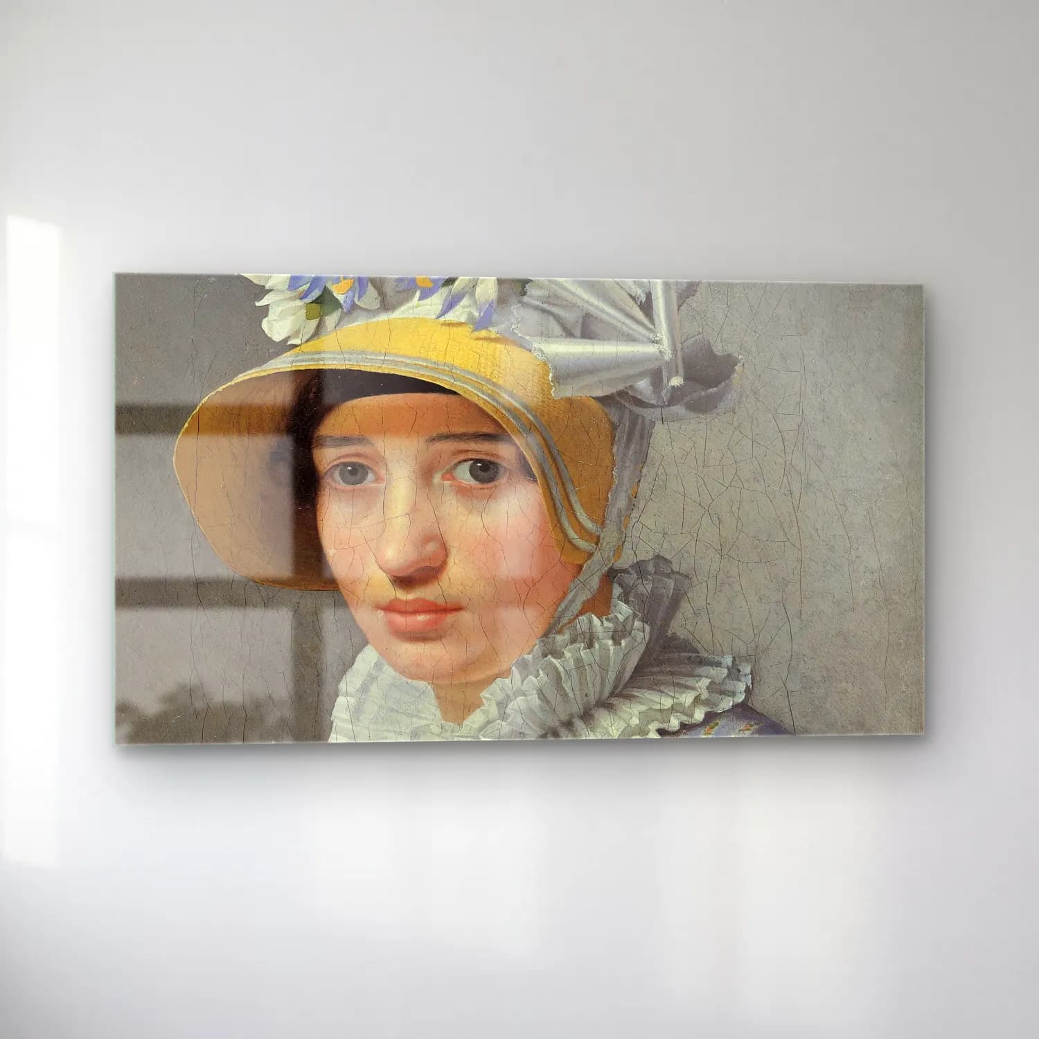Christoffer Wilhelm Eckersberg – Portrait Of The Model Maddalena Or Anna Maria Uhden cam tablo — sol açıdan görünüm