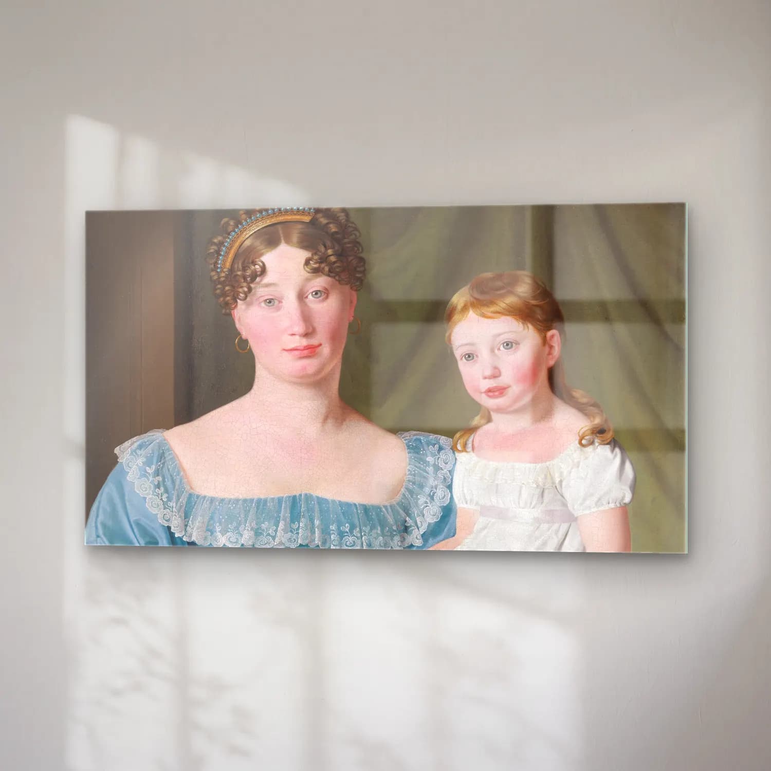 Christoffer Wilhelm Eckersberg – Portrait of a Noblewoman Sophie Hedvig cam tablo — sağ açıdan görünüm