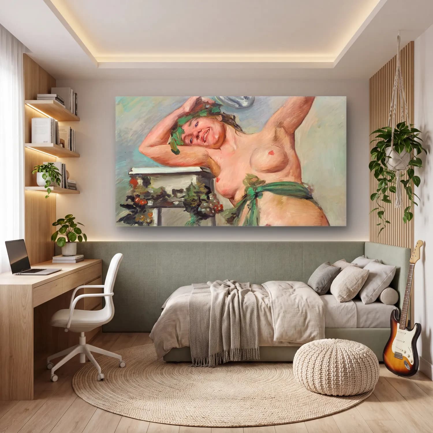 Lovis Corinth – Bacchantin cam tablo — genç odasında