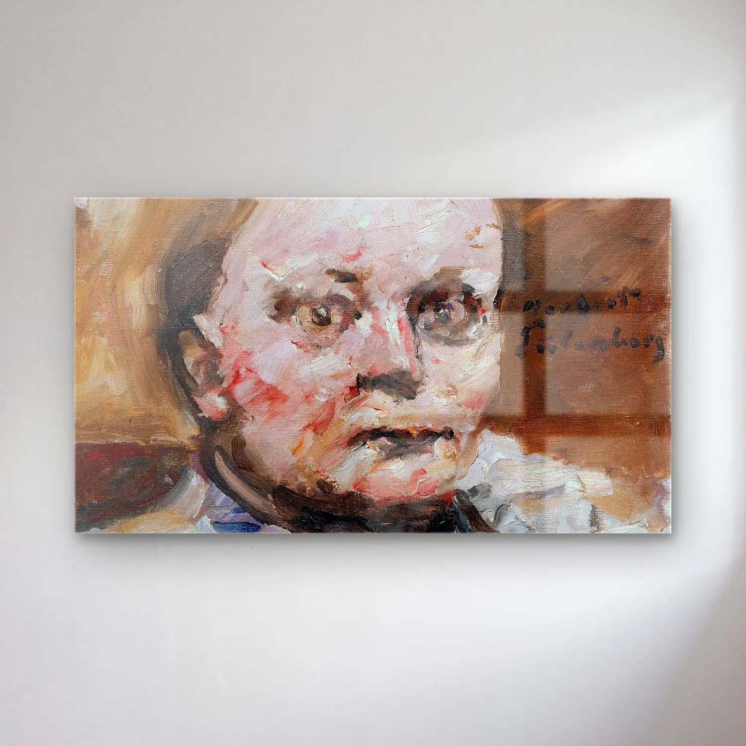 Lovis Corinth – Herbert Eulenberg cam tablo — Lovis Corinth – Herbert Eulenberg — yağlı boya erkek portresi