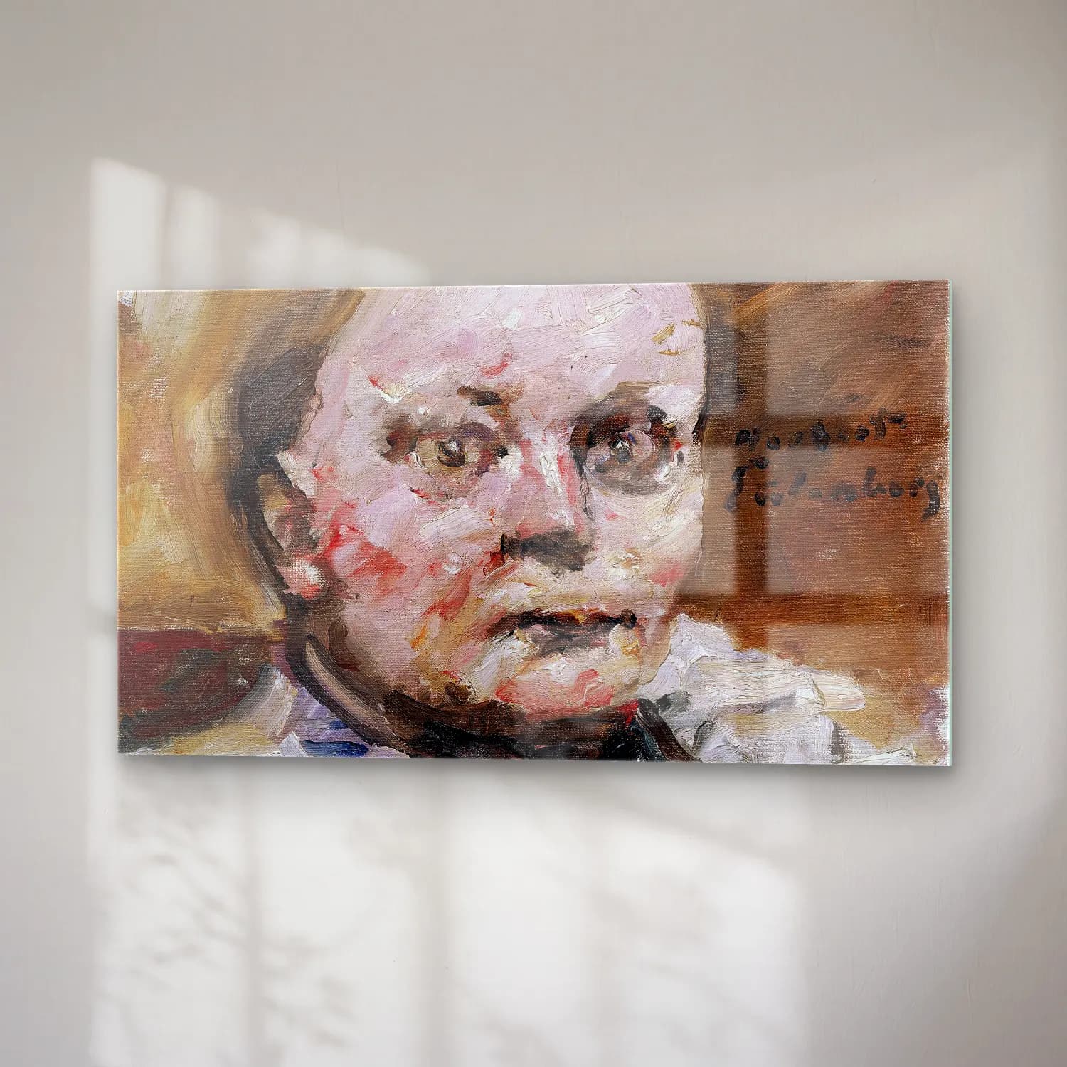 Lovis Corinth – Herbert Eulenberg cam tablo — sağ açıdan görünüm