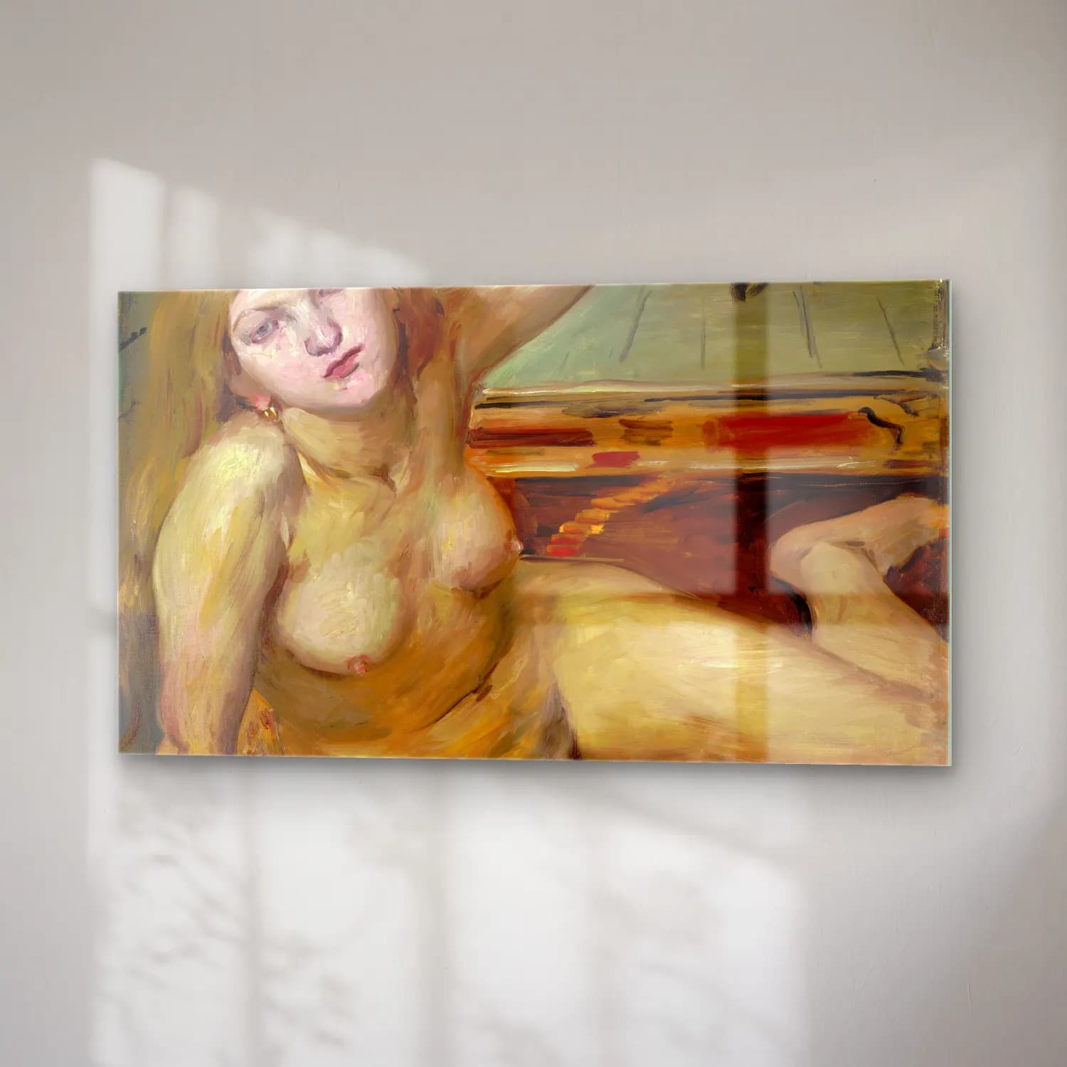 Lovis Corinth – Nude Girl on a Rug cam tablo — sağ açıdan görünüm