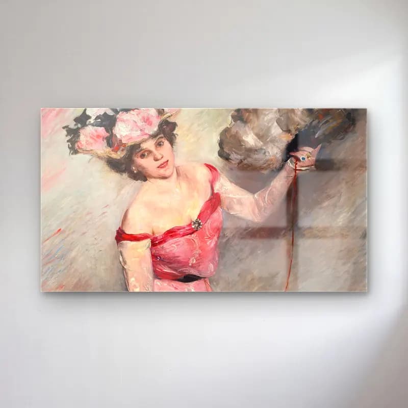 Lovis Corinth – Portrait Of Ellÿ cam tablo — Lovis Corinth – Portrait Of Ellÿ — empresyonist elbiseli kadın