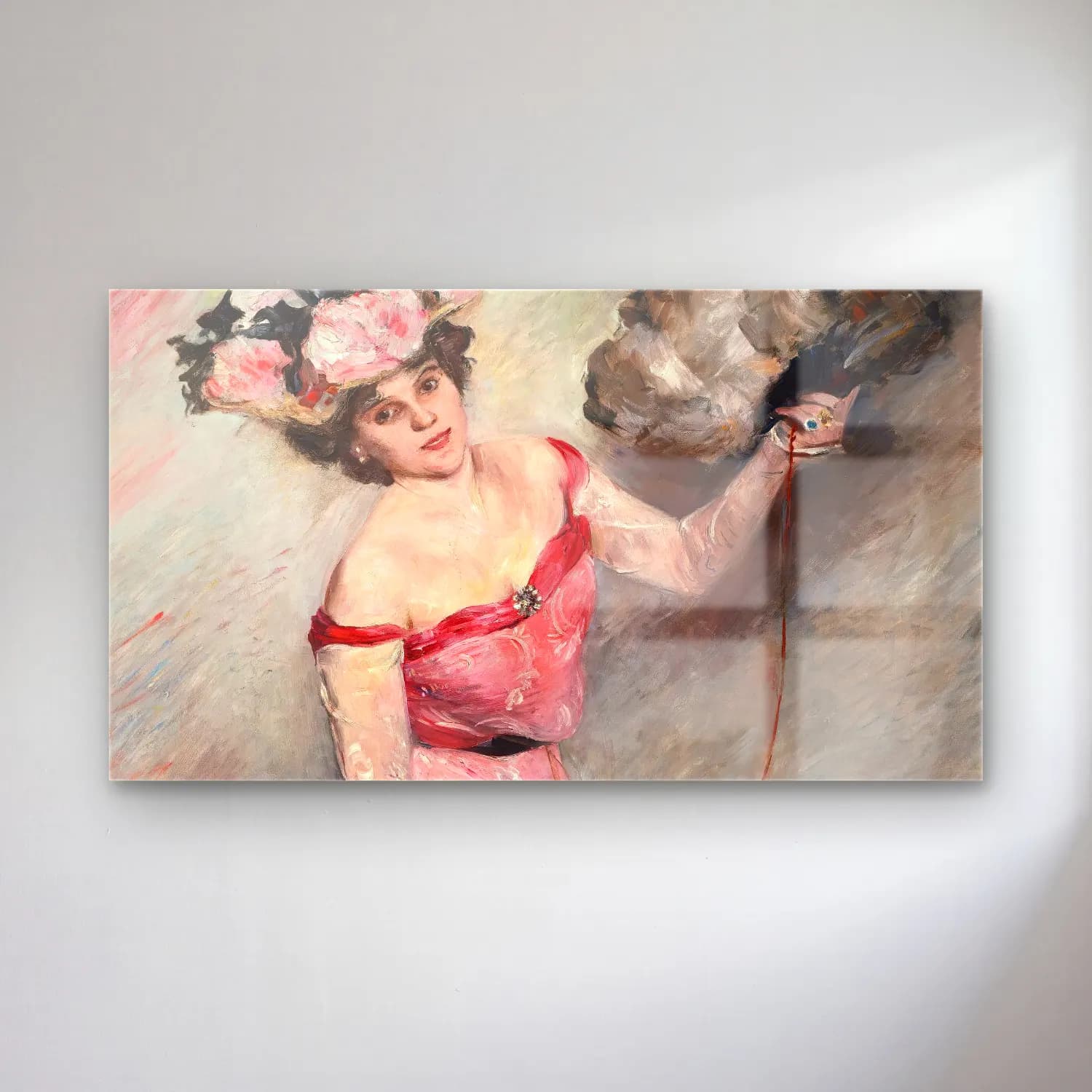 Lovis Corinth – Portrait Of Ellÿ cam tablo — Lovis Corinth – Portrait Of Ellÿ — empresyonist elbiseli kadın
