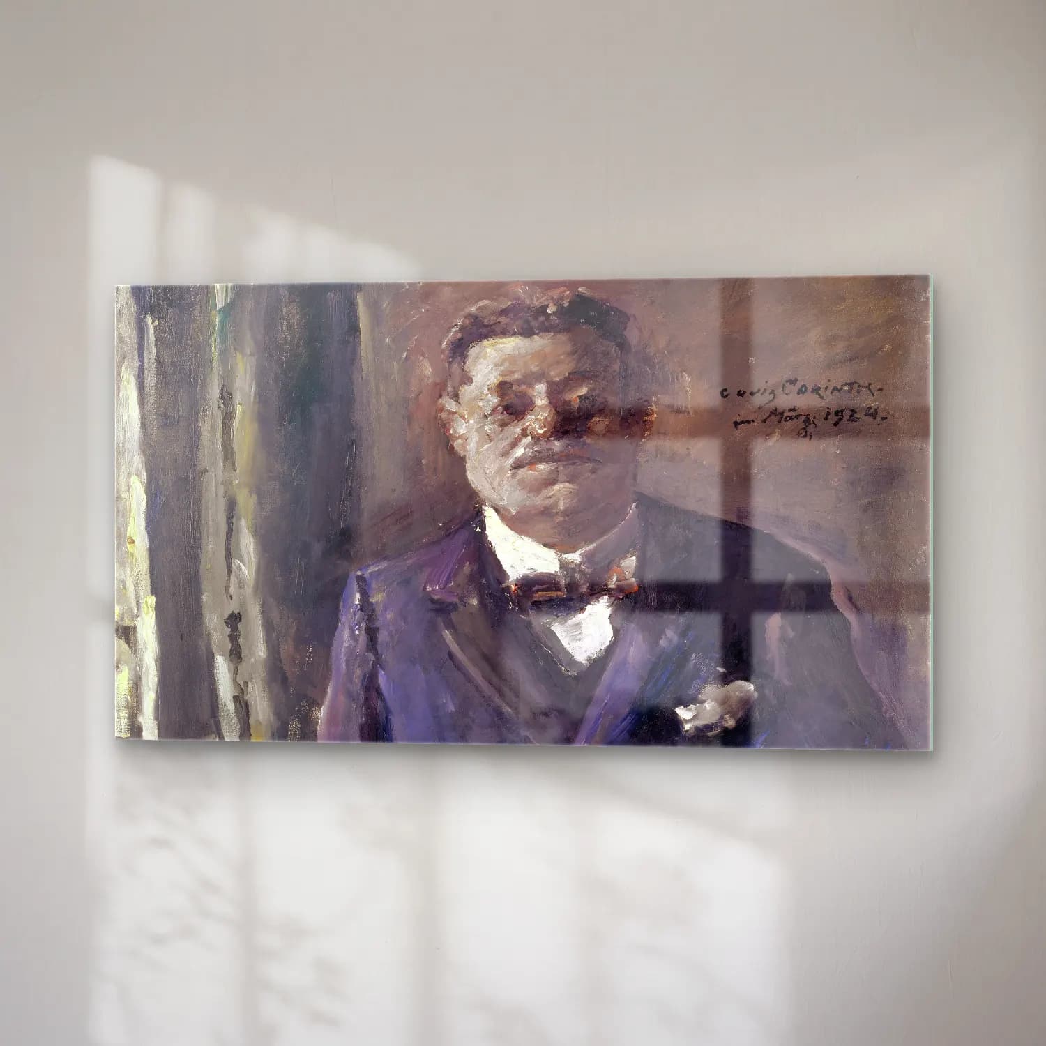 Lovis Corinth – Portrait Of Reich President Friedrich Ebert cam tablo — sağ açıdan görünüm