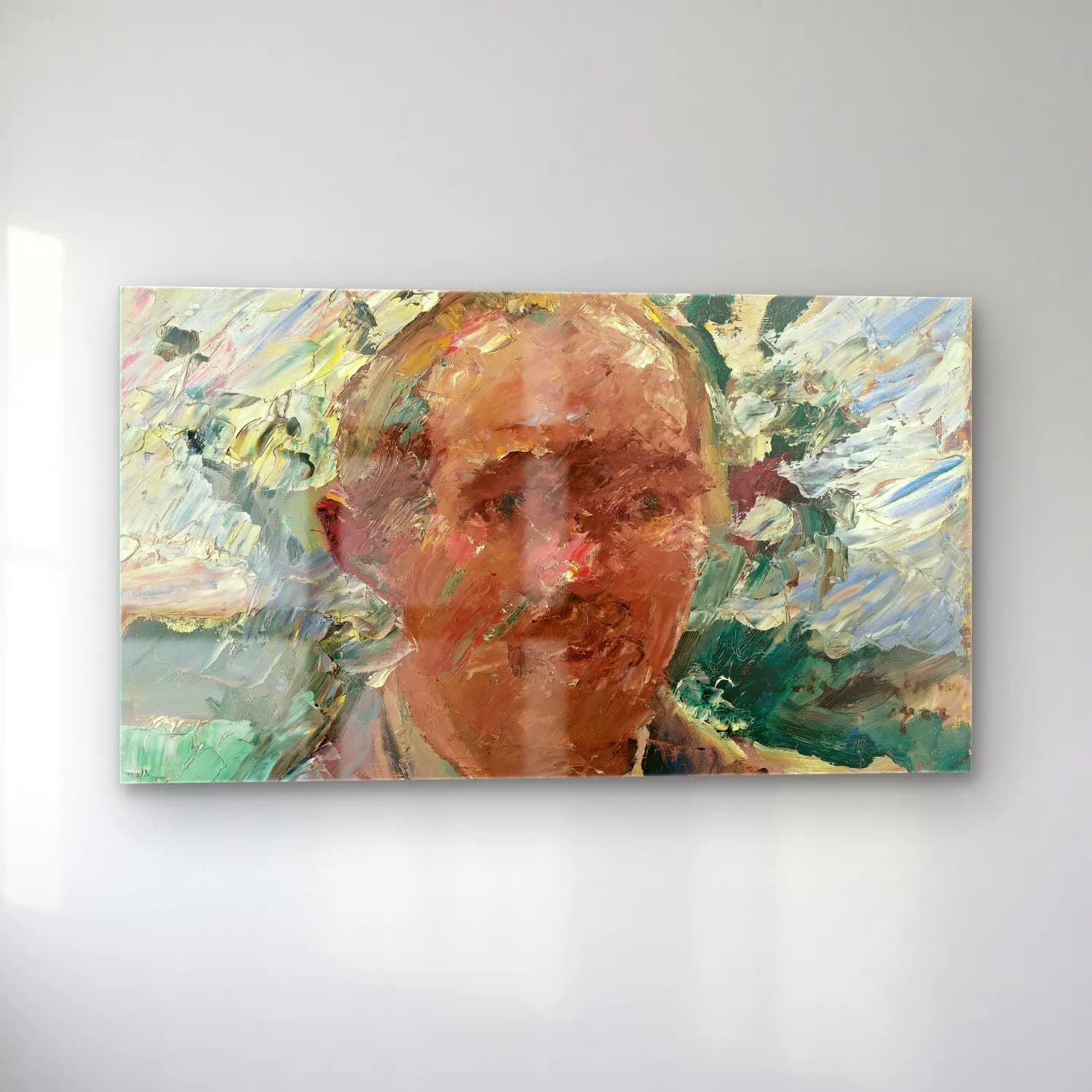 Lovis Corinth – Self-portrait at Walchensee cam tablo — sol açıdan görünüm