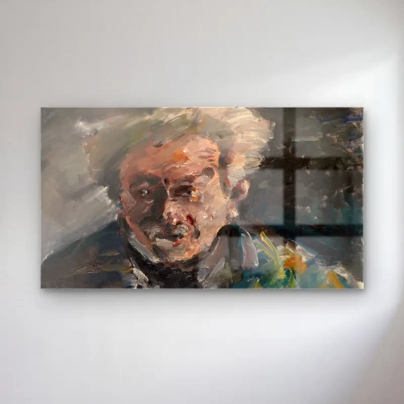 Lovis Corinth – The Homeric Laughter cam tablo — Lovis Corinth – The Homeric Laughter — empresyonist erkek portresi