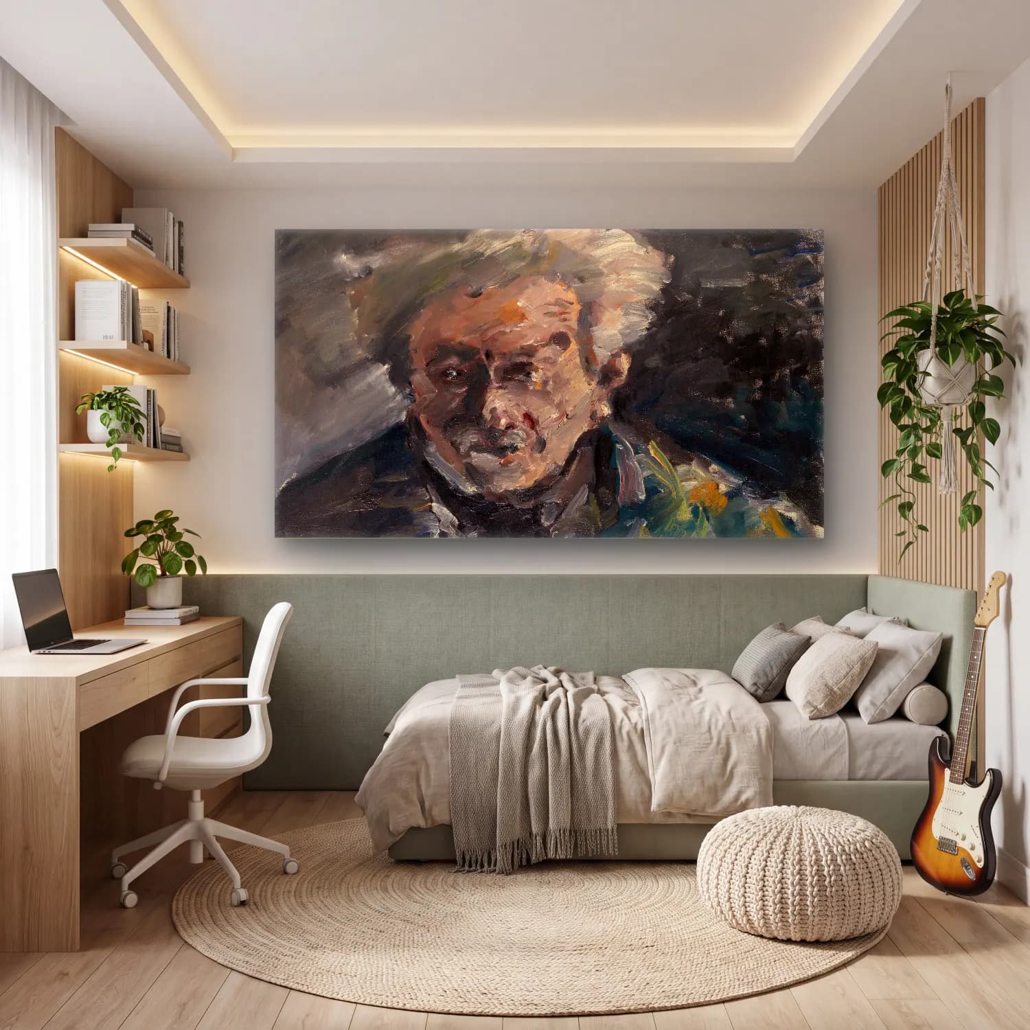 Lovis Corinth – The Homeric Laughter cam tablo — genç odasında