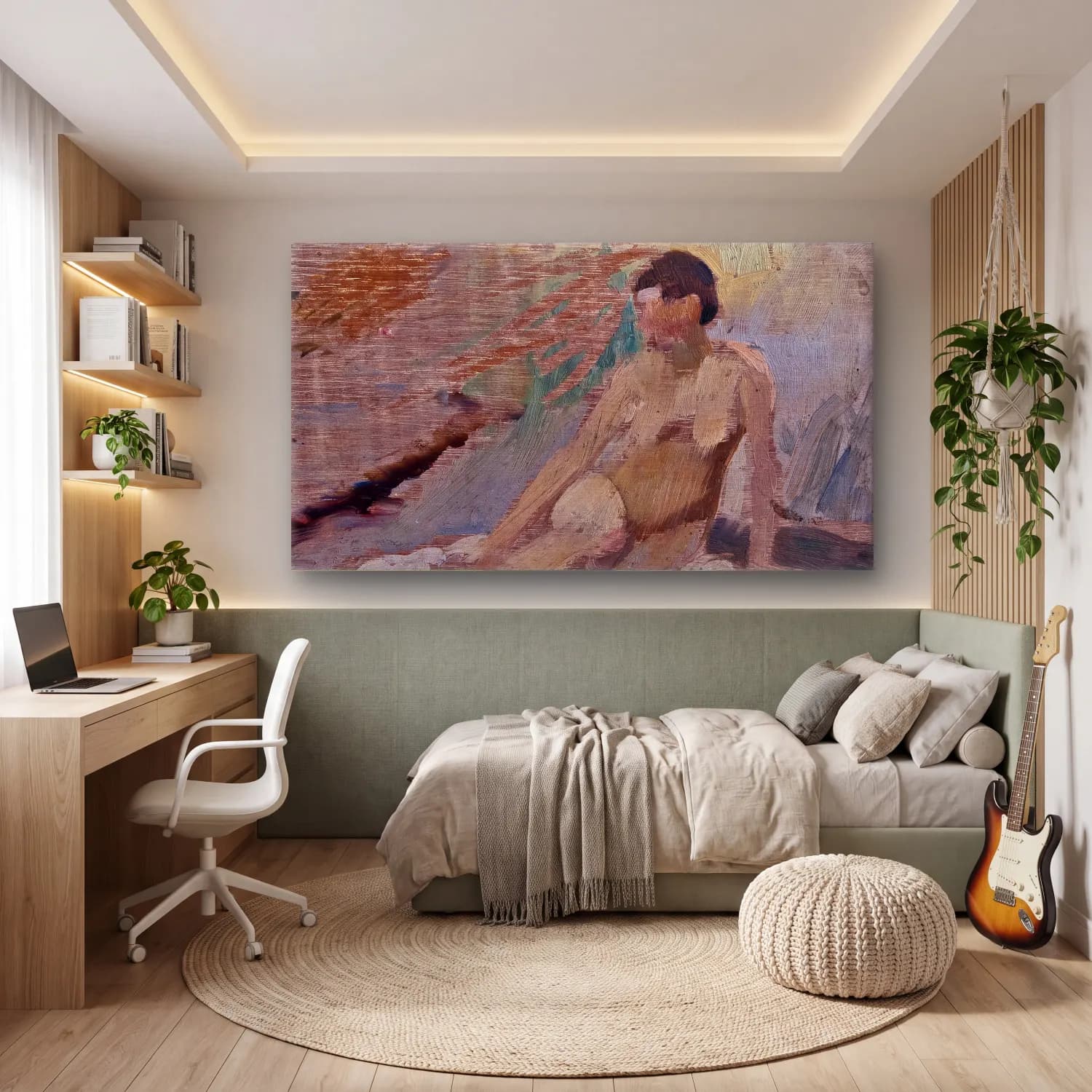 Richard Bergh – Model Study cam tablo — genç odasında