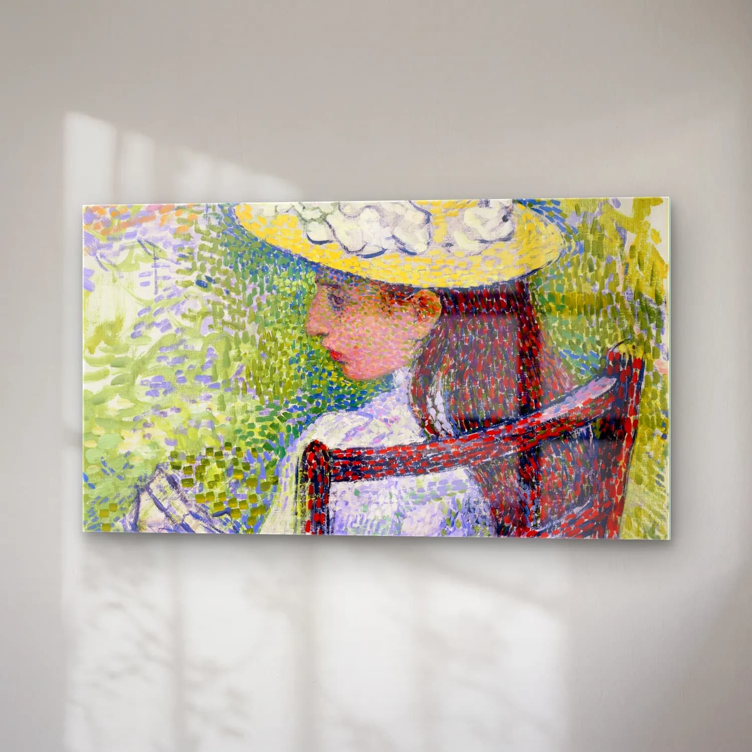 Theo van Rysselberghe – Theo van Rysselberghe - Jeanne Pissarro cam tablo — sağ açıdan görünüm