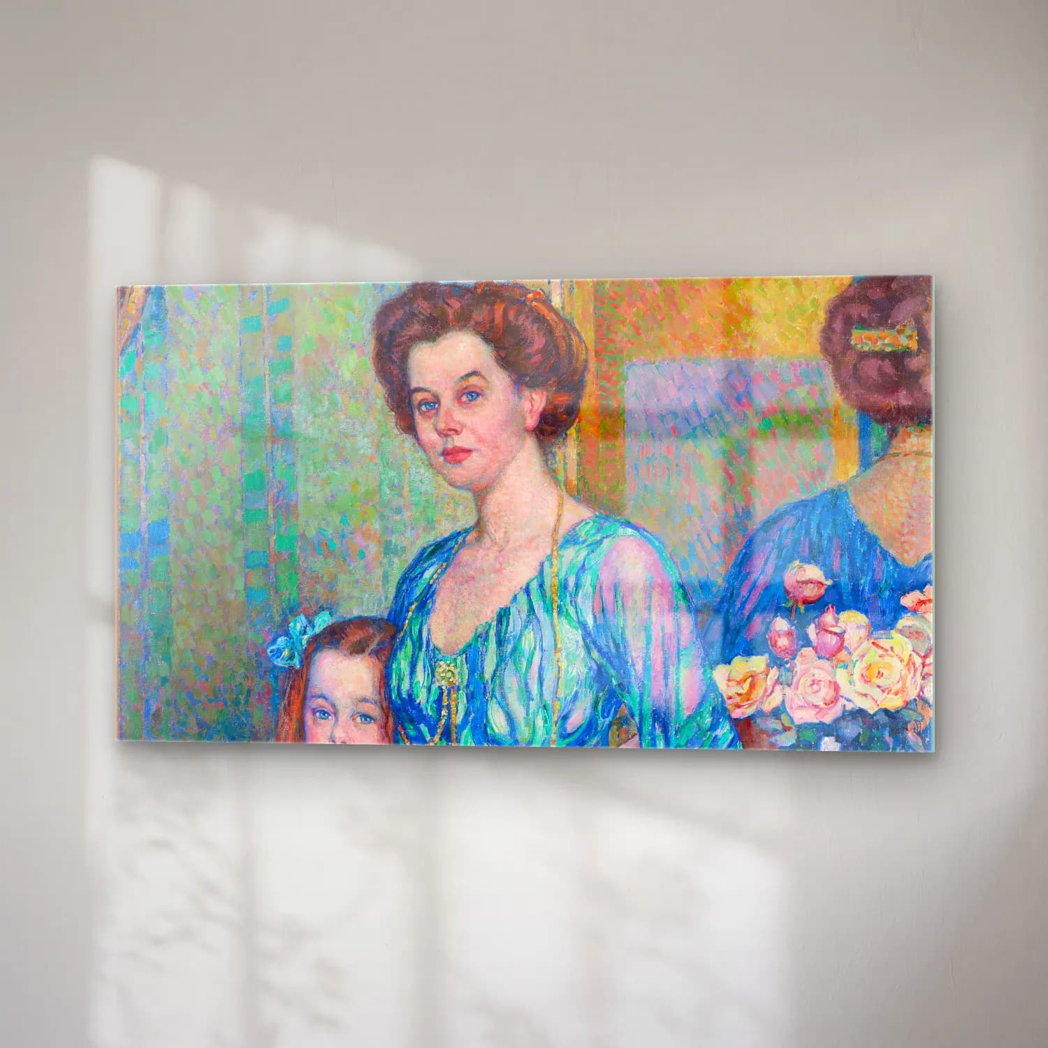 Theo van Rysselberghe – Theo van Rysselberghe - Madame Von Bodenhausen Avec Son… cam tablo — sağ açıdan görünüm