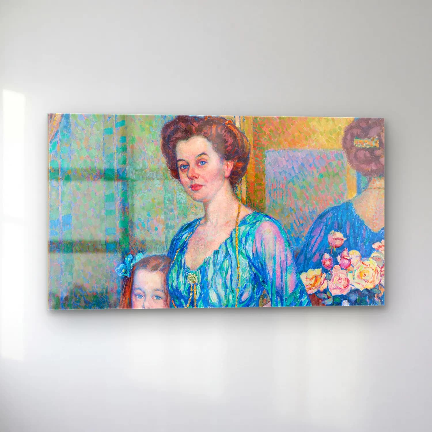 Theo van Rysselberghe – Theo van Rysselberghe - Madame Von Bodenhausen Avec Son… cam tablo — sol açıdan görünüm