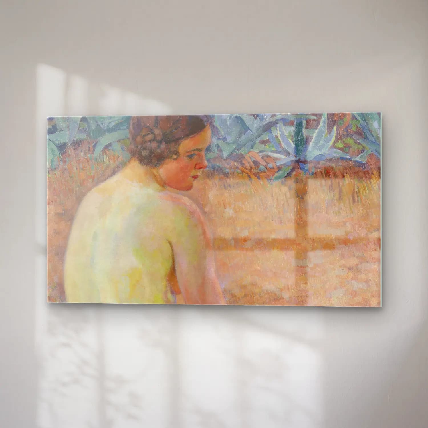 Theo van Rysselberghe – Theo van Rysselberghe - Nude with agave (Nu aux agave) cam tablo — sağ açıdan görünüm