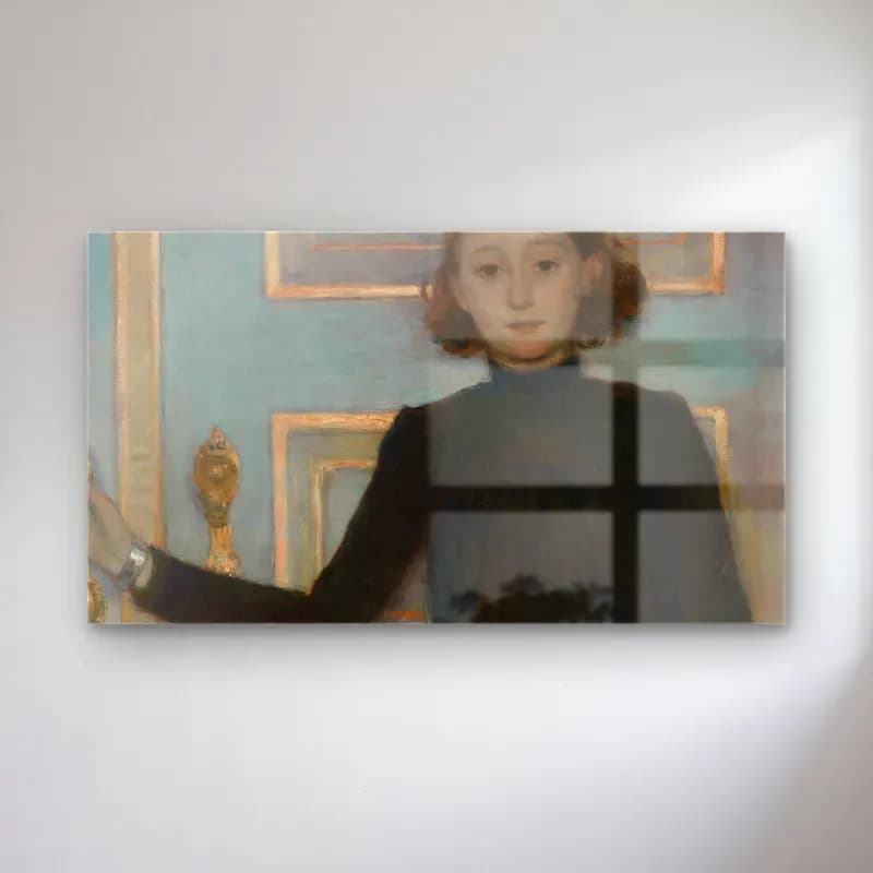 Theo van Rysselberghe – Theo van Rysselberghe - Portrait of Marguerite van Mons cam tablo — Theo van Rysselberghe – Theo van Rysselberghe - Portrait of Marguerite van Mons — empresyonist kadın portresi