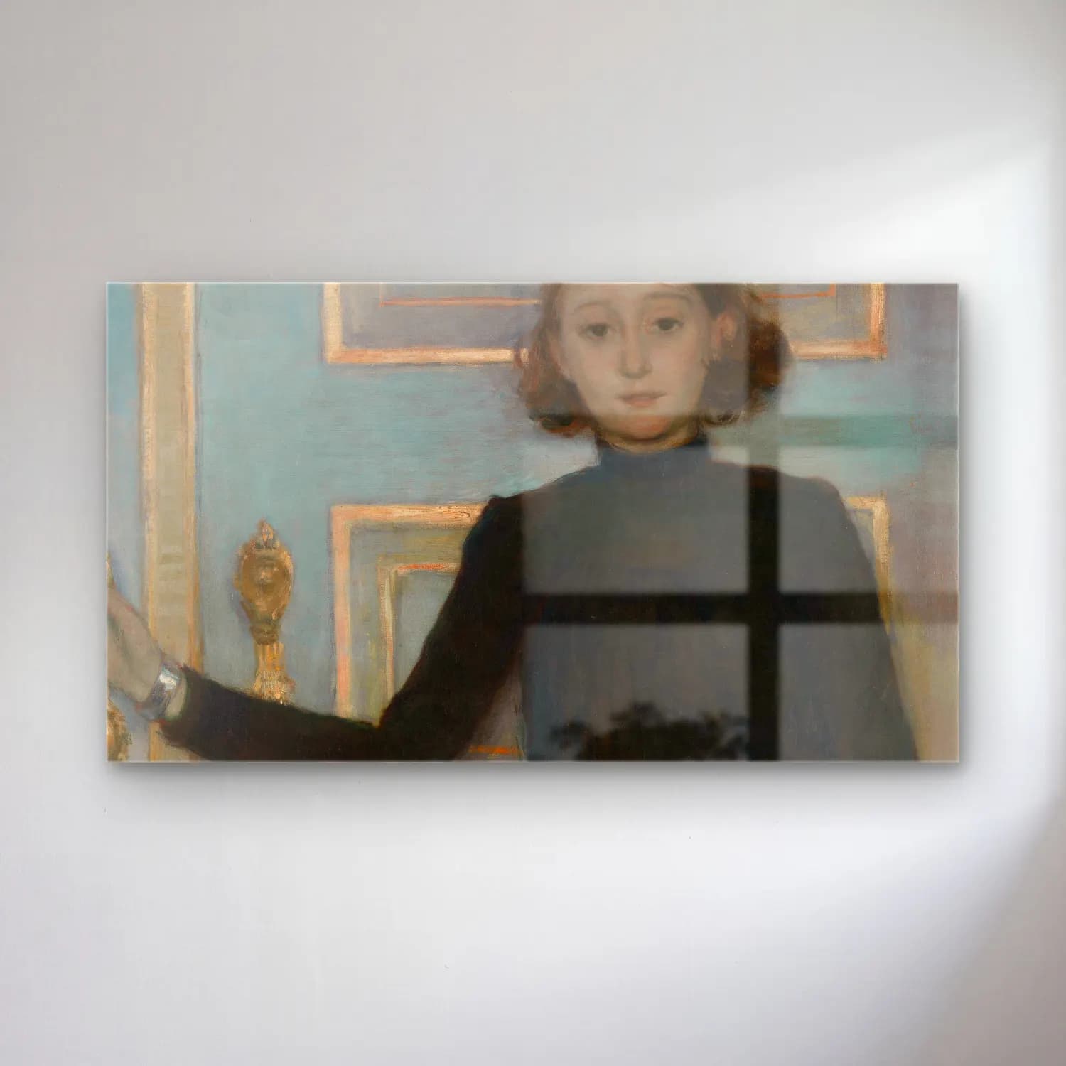 Theo van Rysselberghe – Theo van Rysselberghe - Portrait of Marguerite van Mons cam tablo — Theo van Rysselberghe – Theo van Rysselberghe - Portrait of Marguerite van Mons — empresyonist kadın portresi