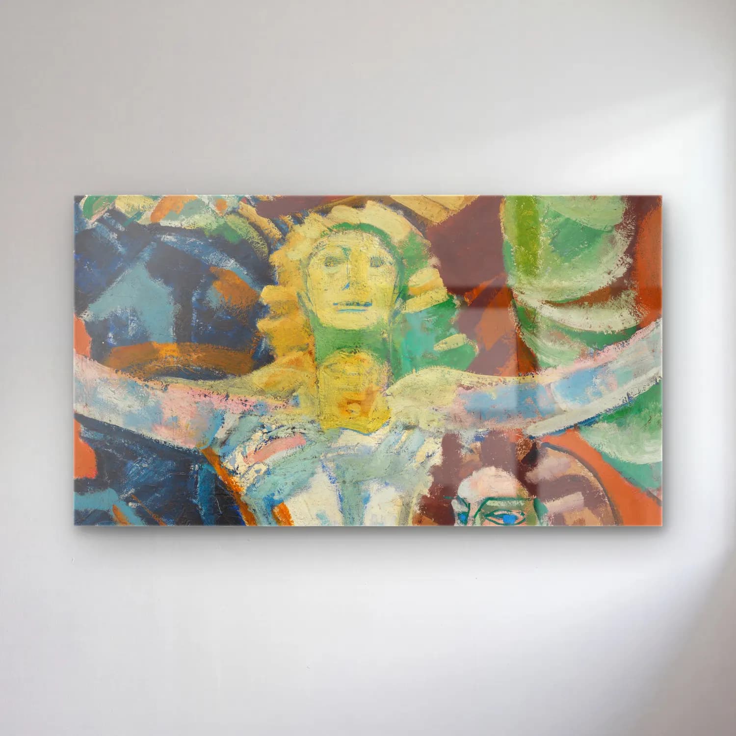 August Babberger – Drei Frauen, Studie cam tablo — August Babberger – Drei Frauen, Studie — modern soyut dini sahne