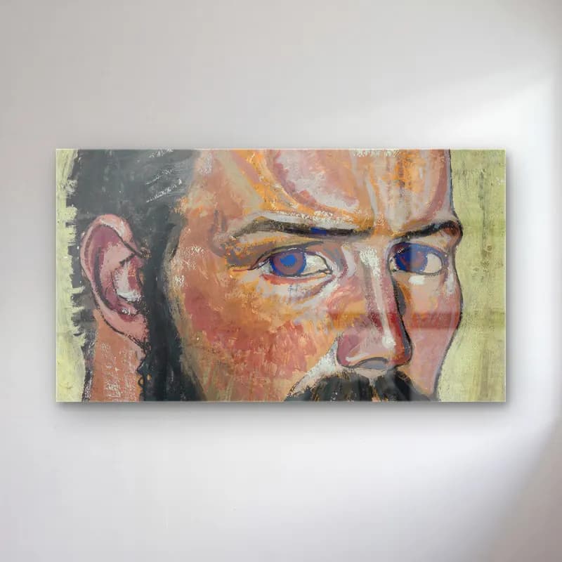 August Babberger – Selbstbildnis cam tablo — August Babberger – Selbstbildnis — empresyonist erkek portresi
