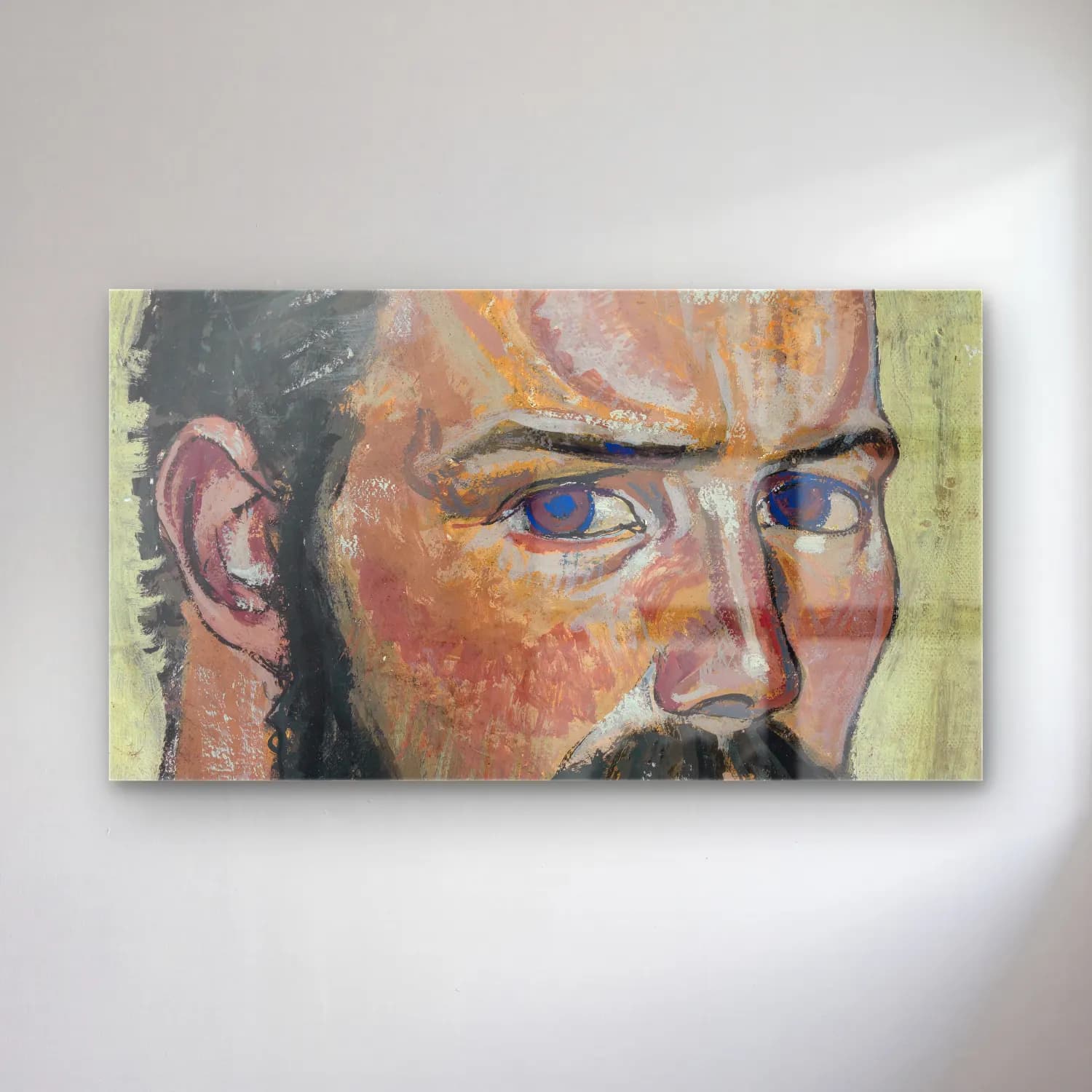 August Babberger – Selbstbildnis cam tablo — August Babberger – Selbstbildnis — empresyonist erkek portresi