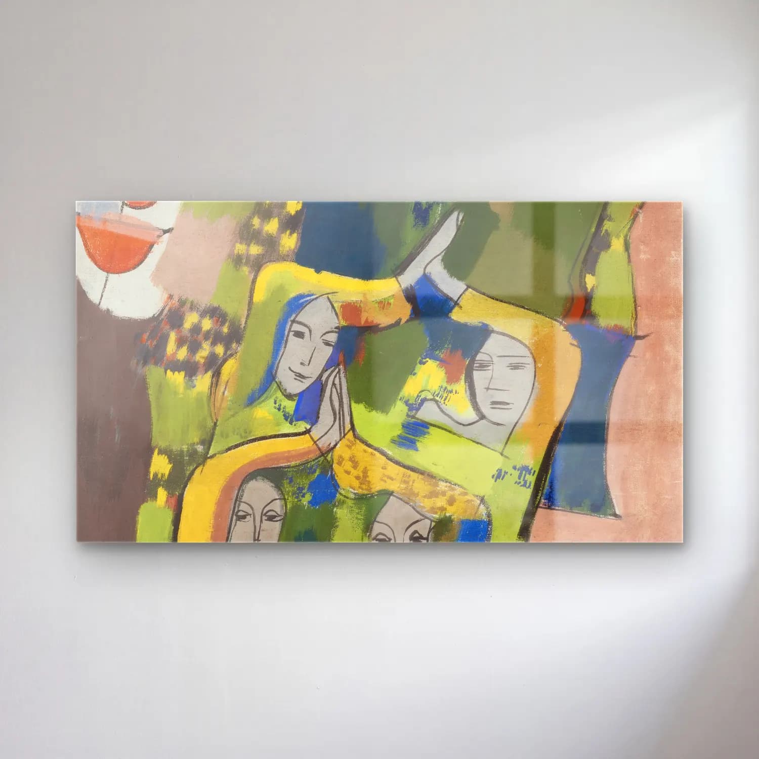 August Babberger – Women in the countryside cam tablo — August Babberger – Women in the countryside — modern soyut dini sahne