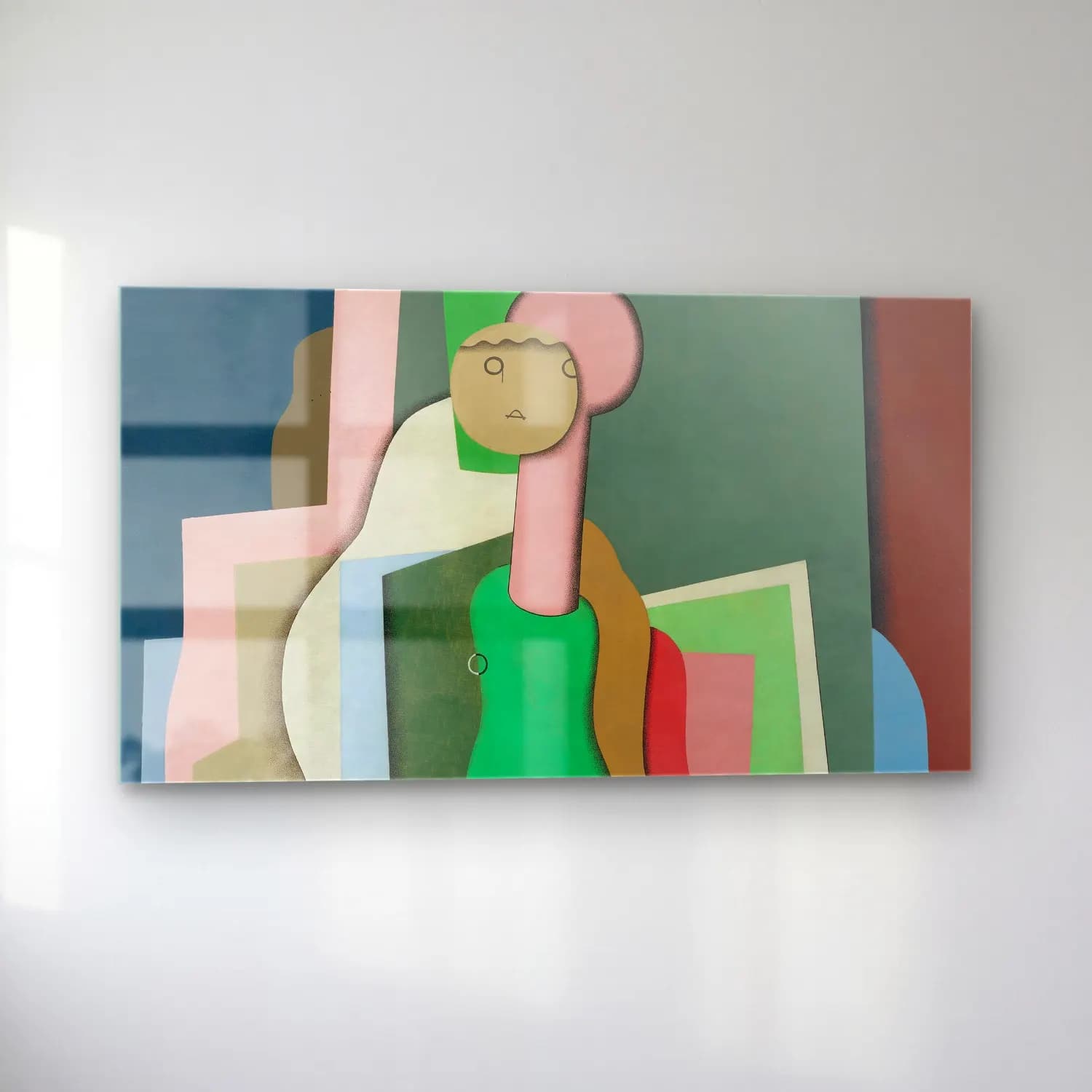 Georges Valmier – Jeune fille assise (Portrait de la fille de l’artiste) cam tablo — sol açıdan görünüm