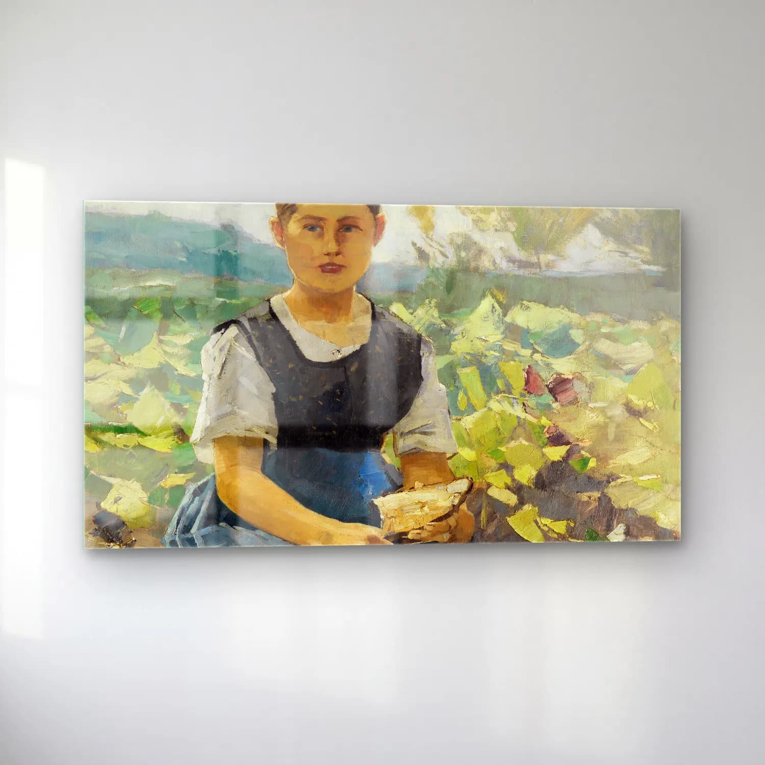 Karl Hagemeister – Mädchen im Kohlfeld cam tablo — sol açıdan görünüm