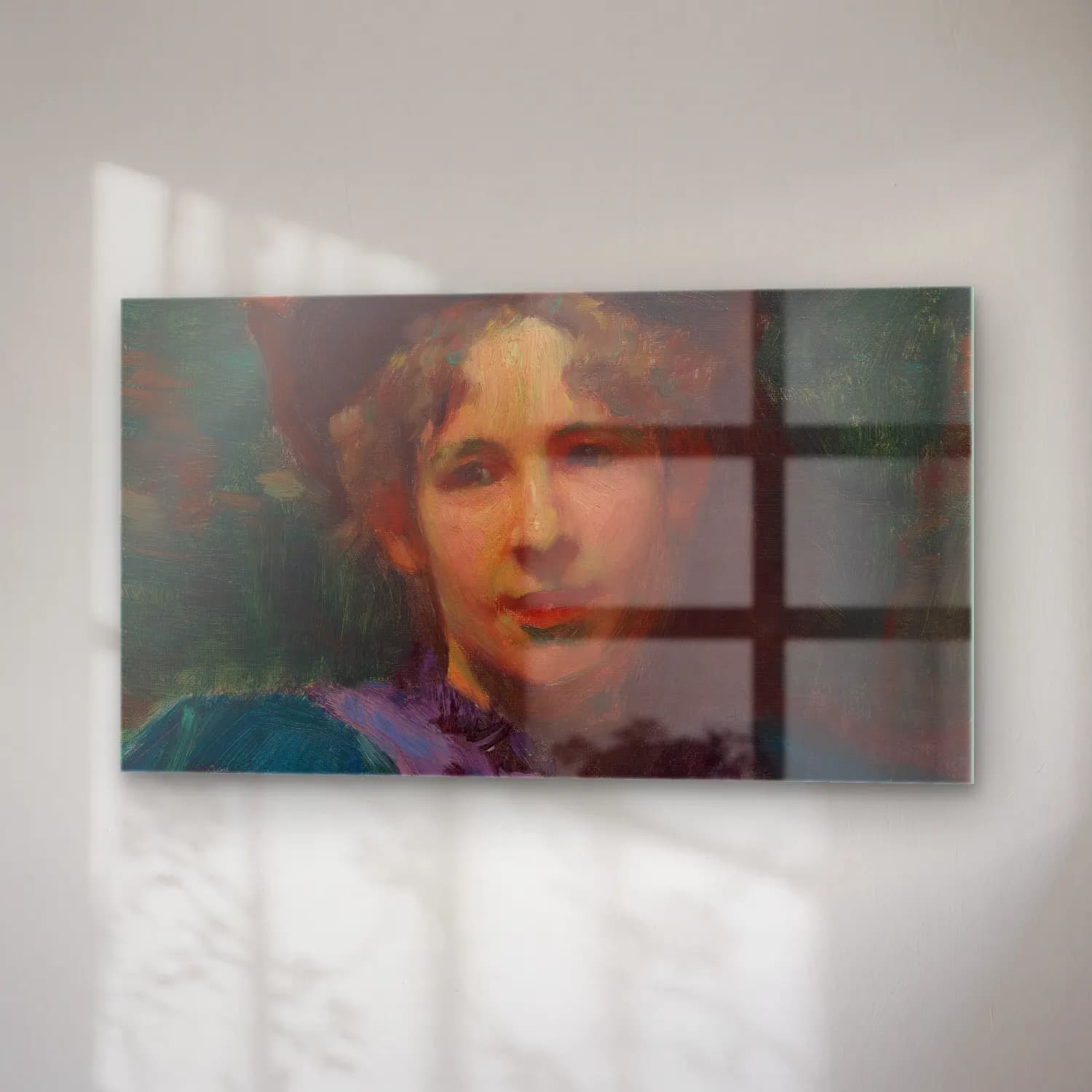 Robert William Vonnoh – Bessie Potter Vonnoh cam tablo — sağ açıdan görünüm