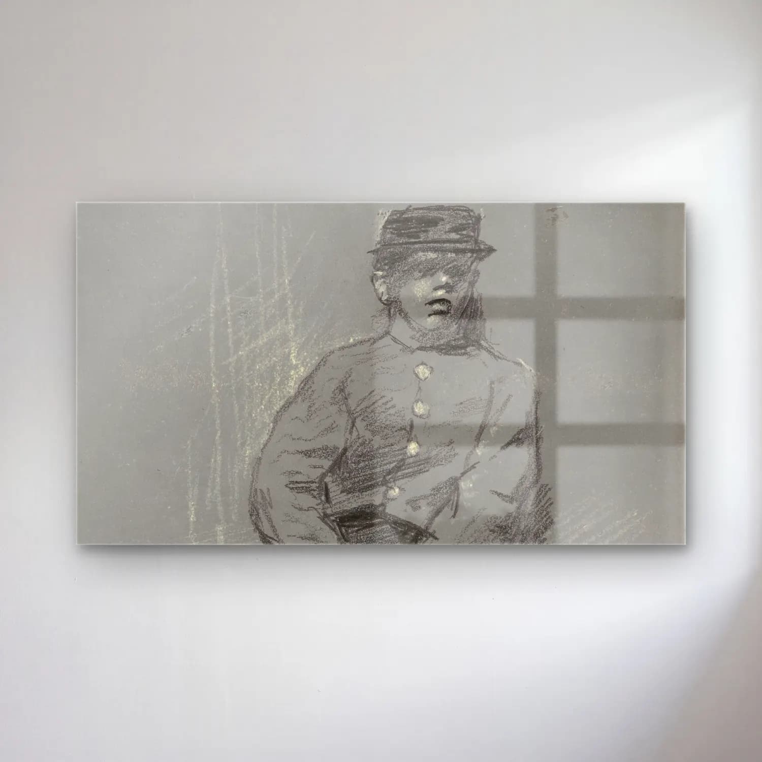 Robert William Vonnoh – The Cadet (late 19th century) cam tablo — Robert William Vonnoh – The Cadet (late 19th century) — karakalem şövalye