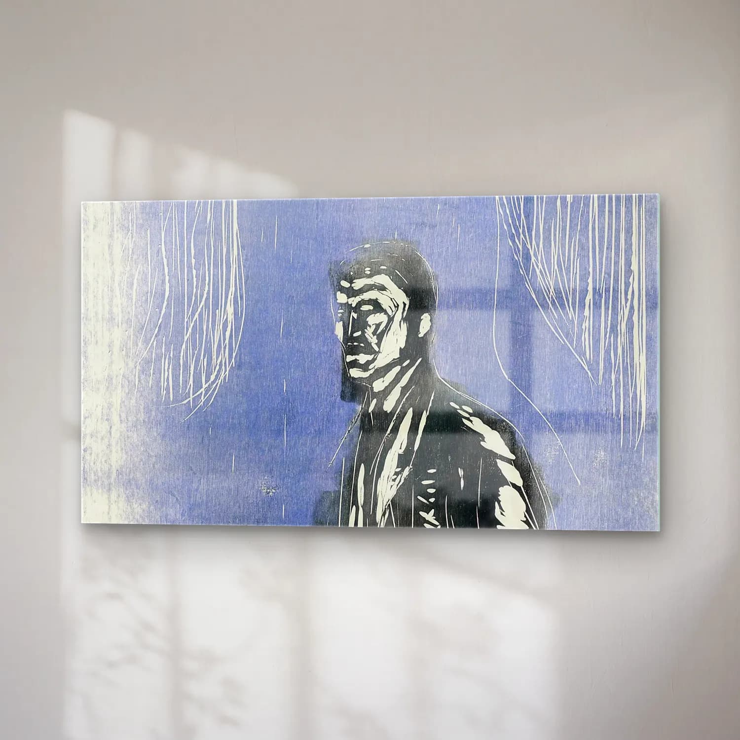 Edvard Munch – Self–Portrait in Moonlight cam tablo — sağ açıdan görünüm