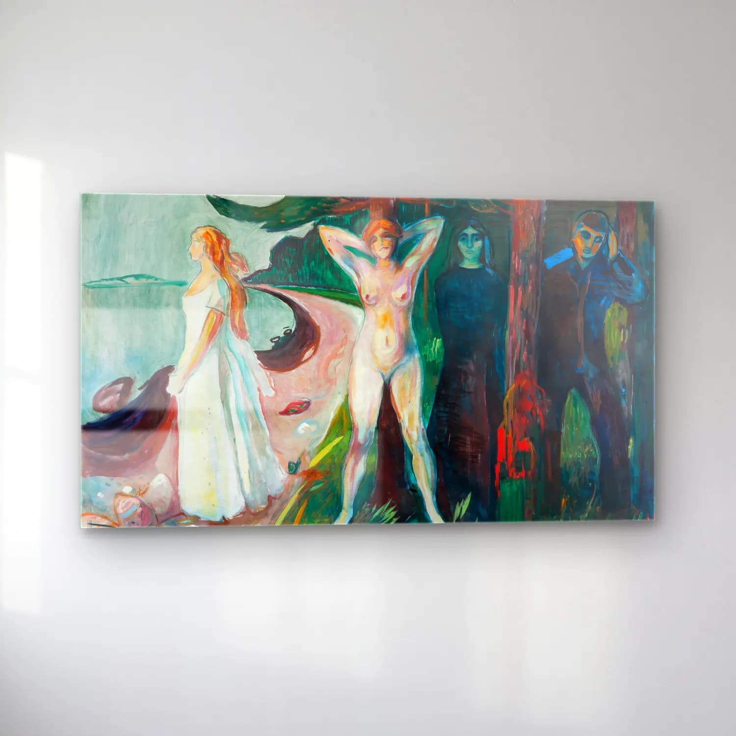 Edvard Munch – Woman cam tablo — sol açıdan görünüm