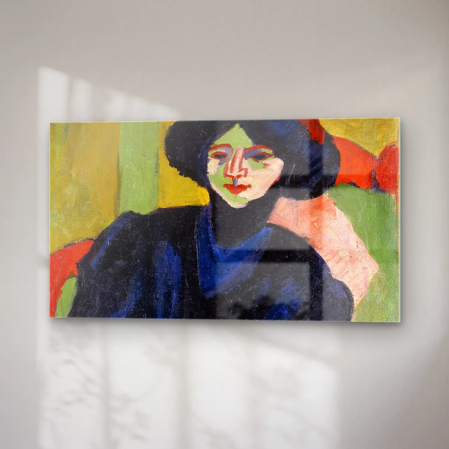 Ernst Ludwig Kirchner – Portrait of a Woman cam tablo — sağ açıdan görünüm
