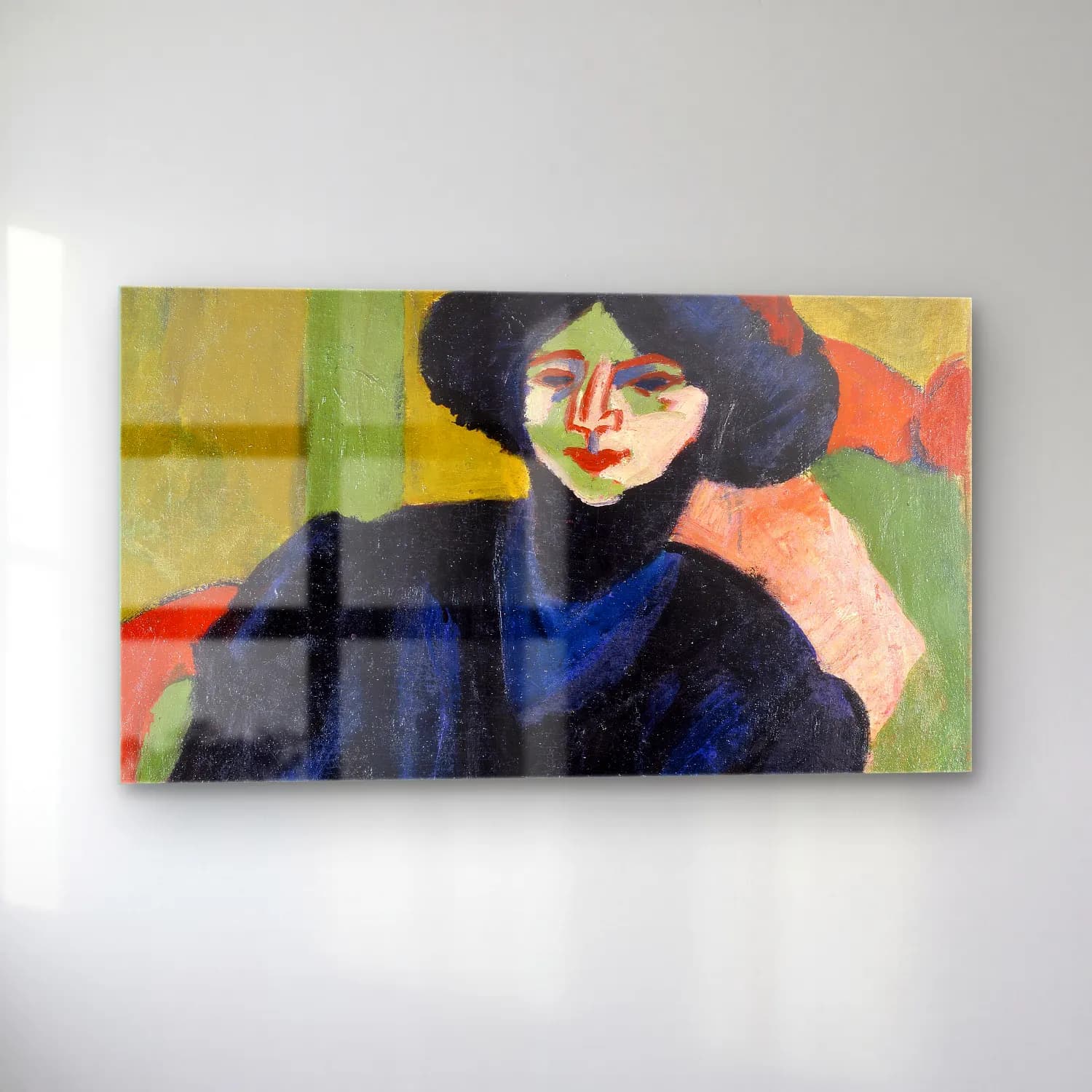 Ernst Ludwig Kirchner – Portrait of a Woman cam tablo — sol açıdan görünüm