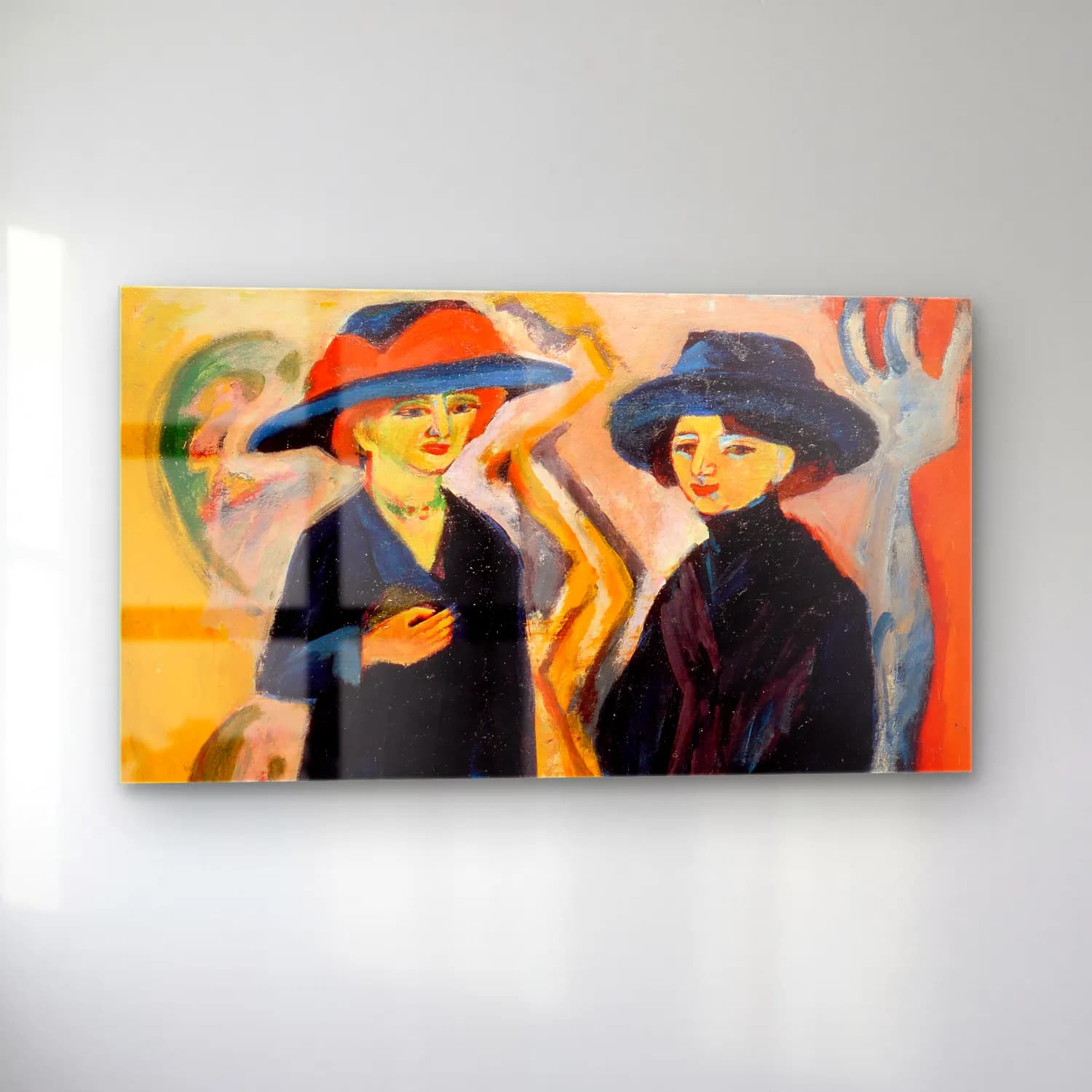 Ernst Ludwig Kirchner – Two Women cam tablo — sol açıdan görünüm