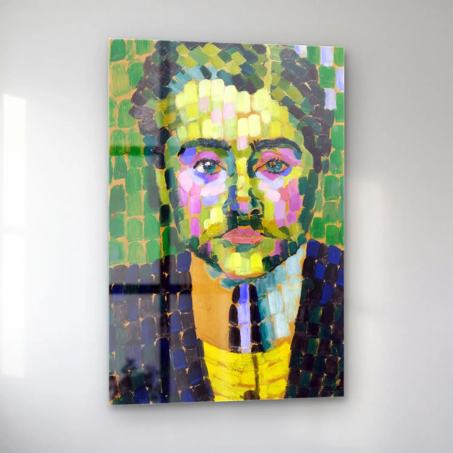 Robert Delaunay – Jean Metzinger cam tablo — sol açıdan görünüm