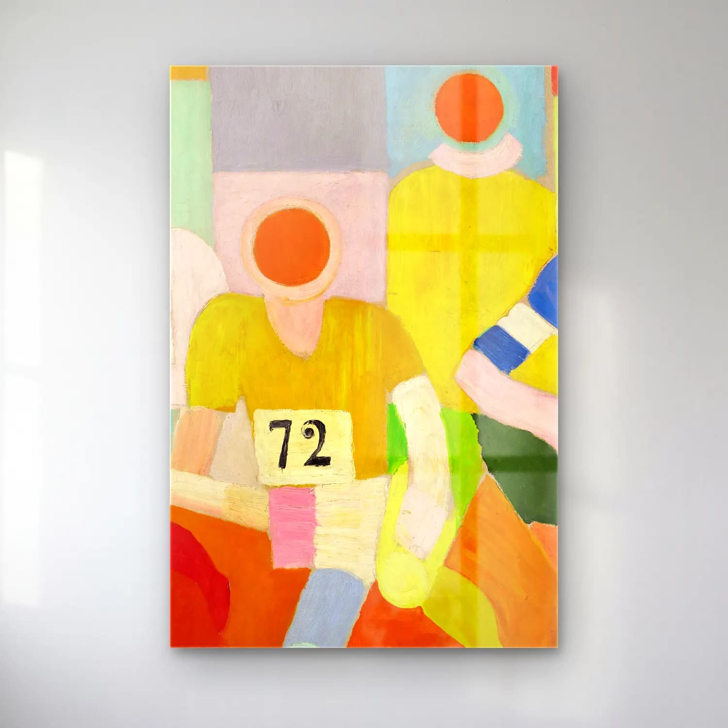 Robert Delaunay – Les Coureurs cam tablo — Robert Delaunay – Les Coureurs — modern soyut tenis