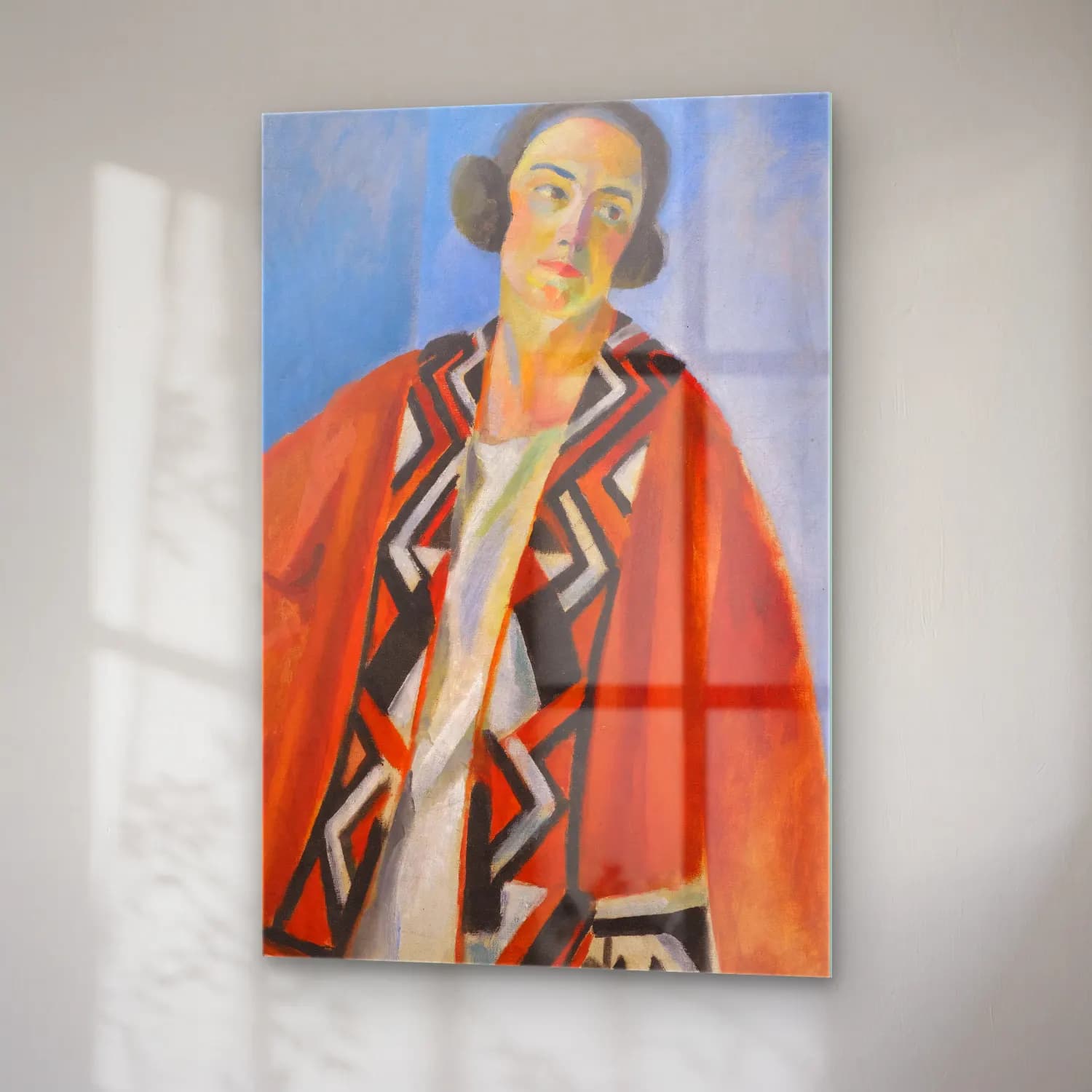 Robert Delaunay – Portrait De Hélène Marre cam tablo — sağ açıdan görünüm
