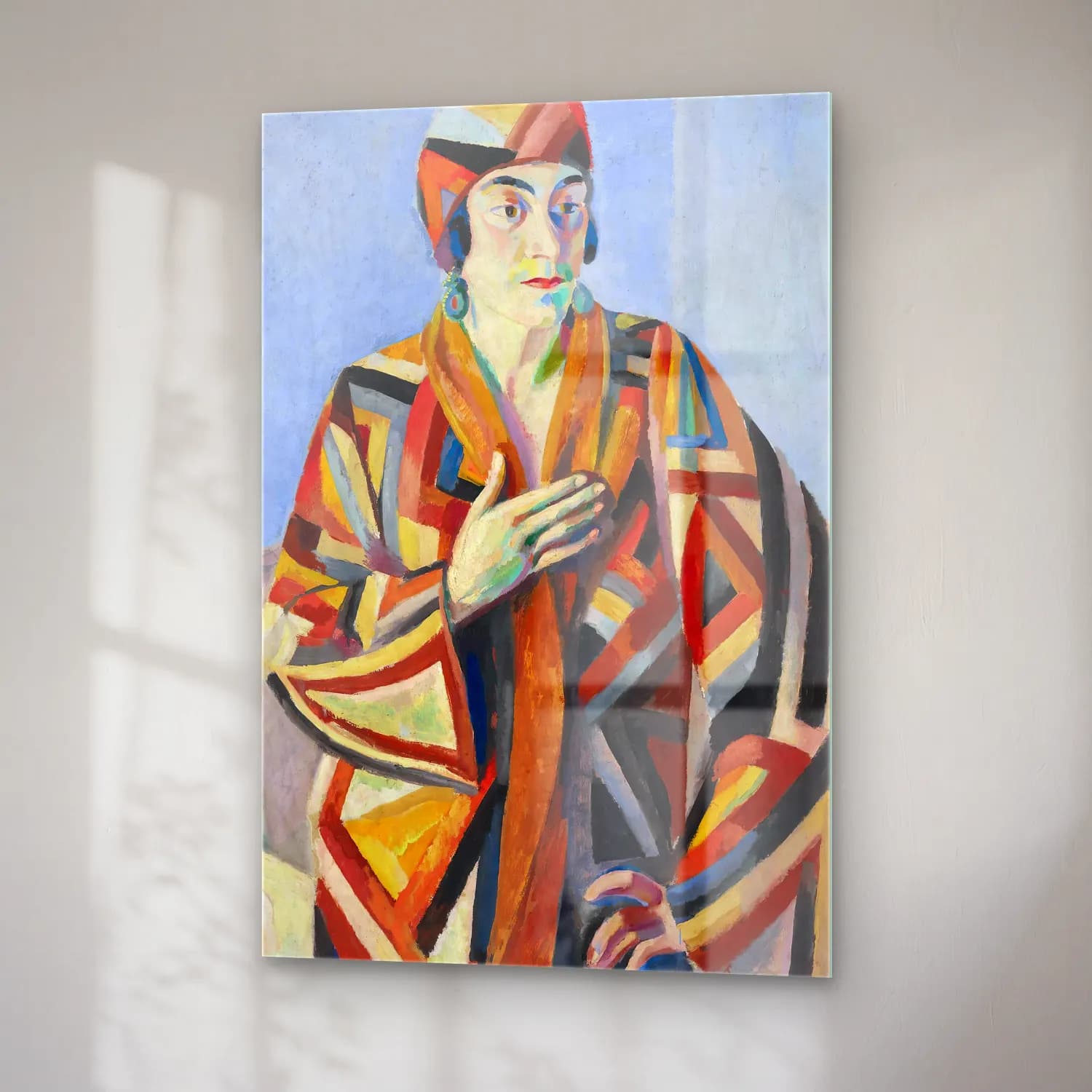Robert Delaunay – Portrait De Madame Mandel cam tablo — sağ açıdan görünüm