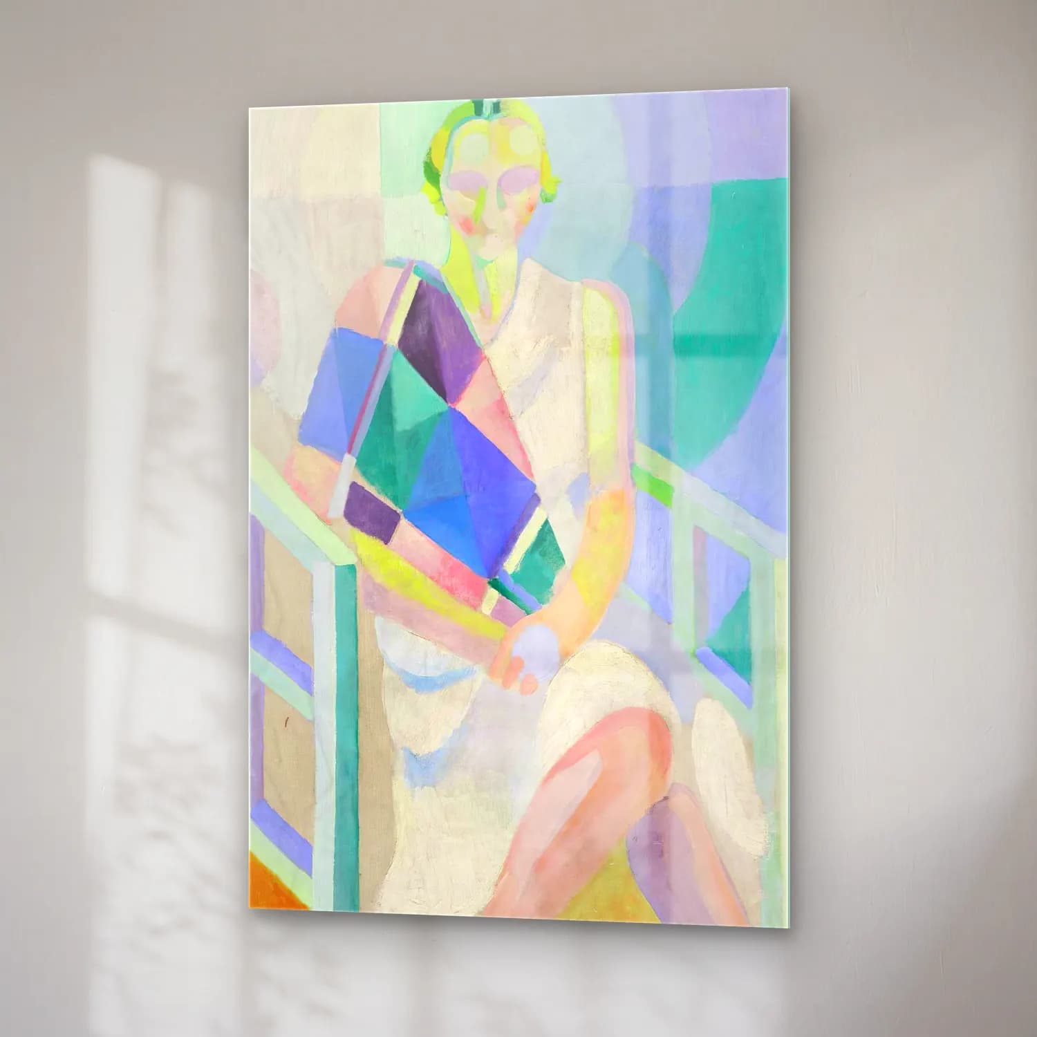 Robert Delaunay – Portrait de Madame Heim cam tablo — sağ açıdan görünüm