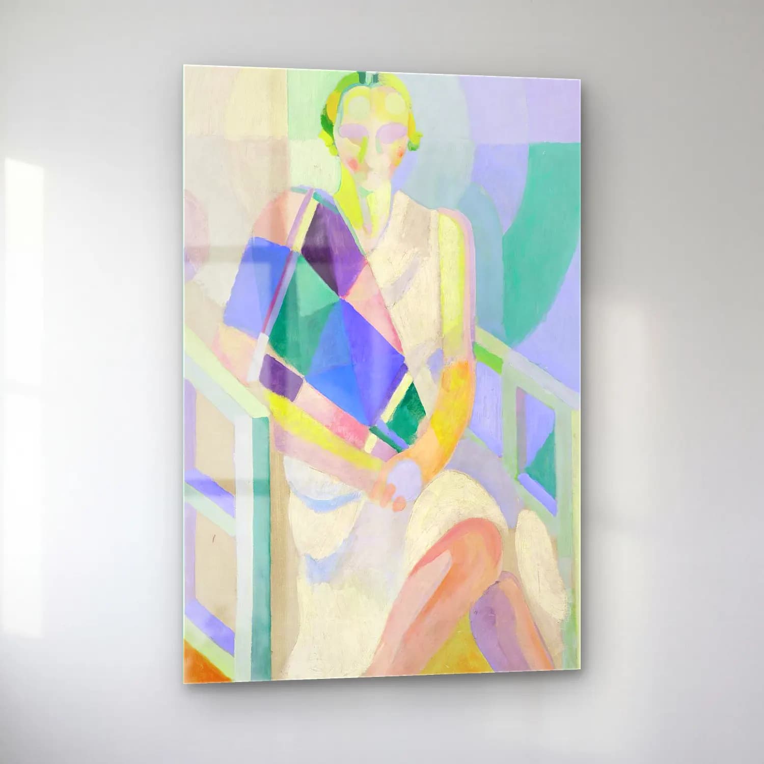 Robert Delaunay – Portrait de Madame Heim cam tablo — sol açıdan görünüm