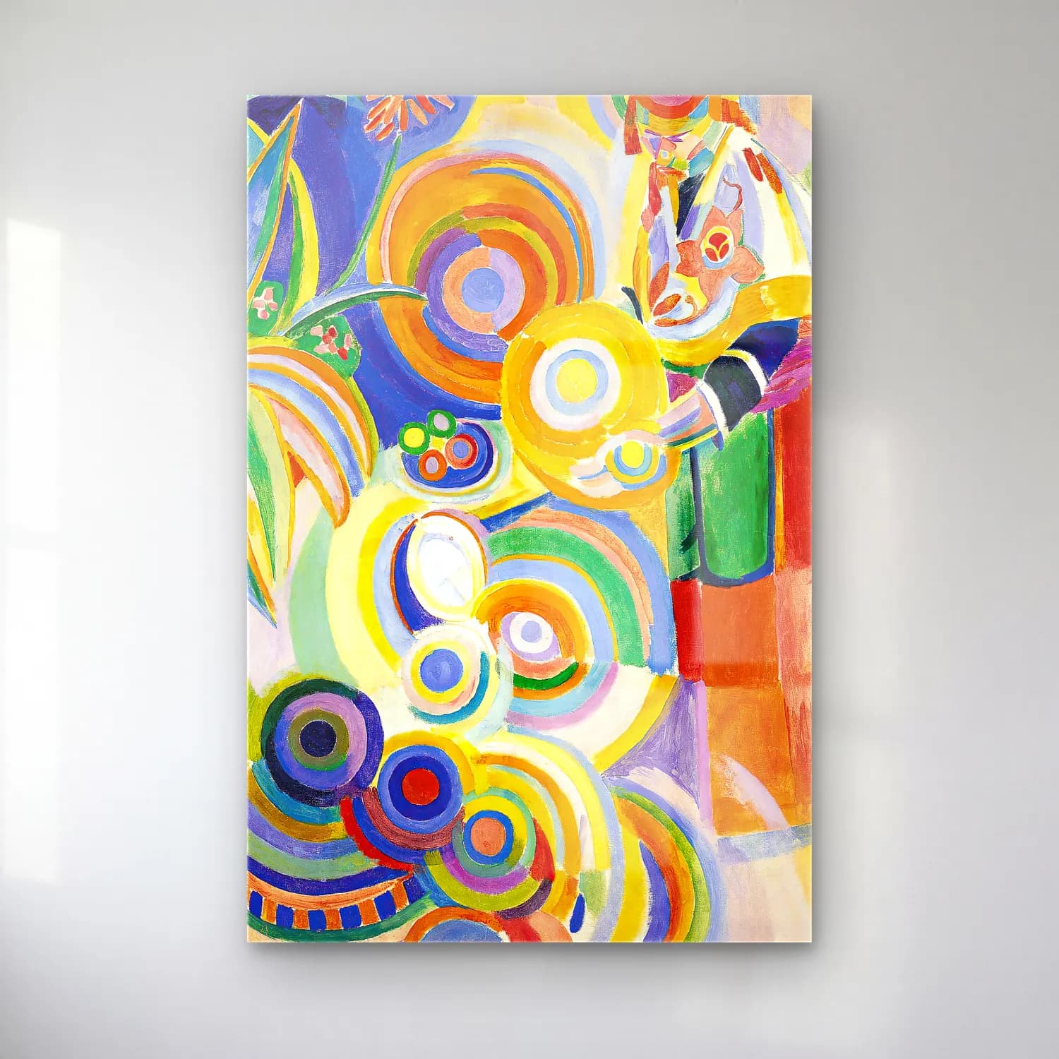 Robert Delaunay – Portuguese Woman cam tablo — Robert Delaunay – Portuguese Woman — modern soyut soyut formlar