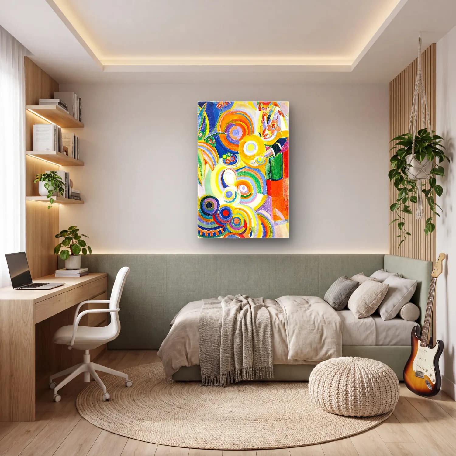 Robert Delaunay – Portuguese Woman cam tablo — genç odasında