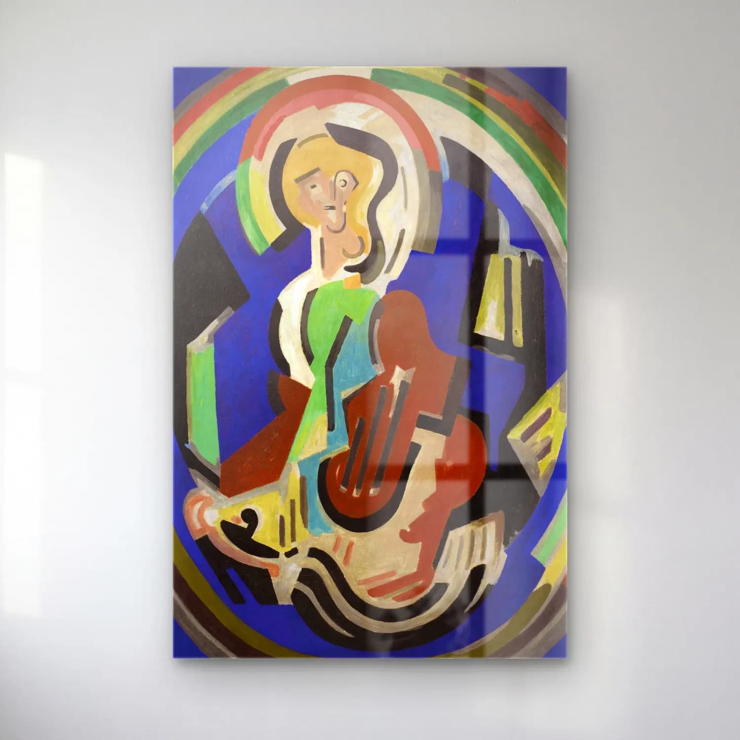 Albert Gleizes – Figure en gloire cam tablo — Albert Gleizes – Figure en gloire — modern soyut gitar