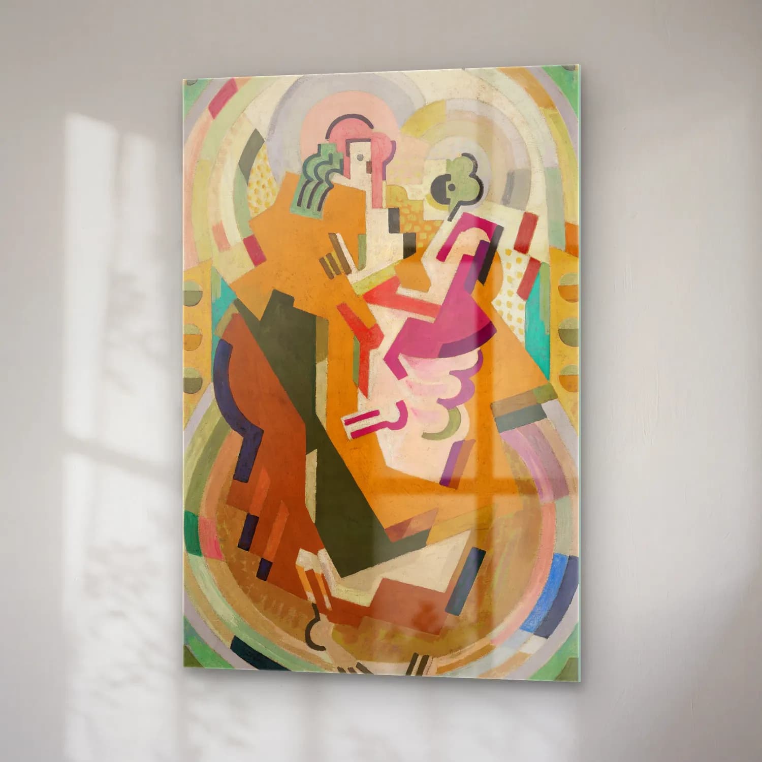Albert Gleizes – Figure suggérée dans une peinture mesure-cadence-rythme cam tablo — sağ açıdan görünüm