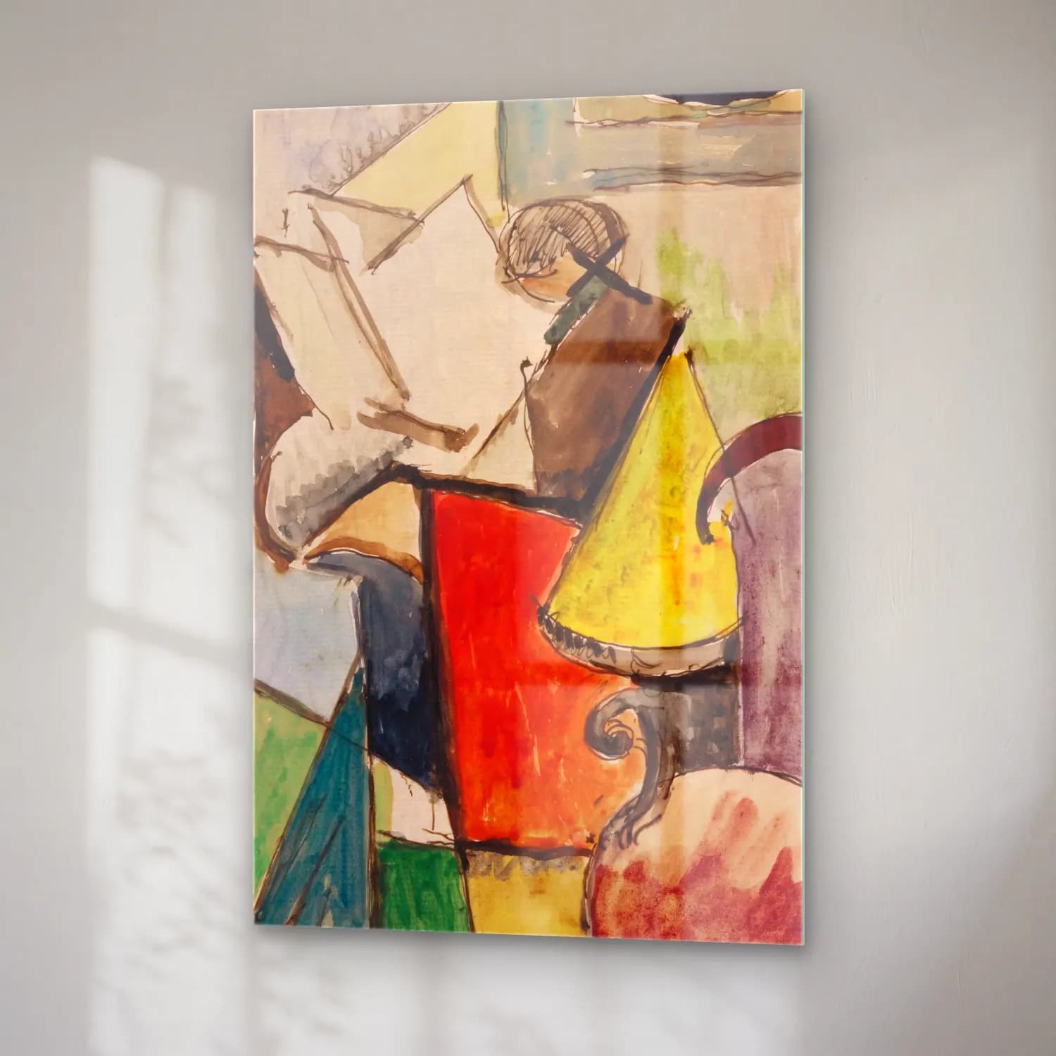 Albert Gleizes – Étude de Portrait de Florent Schmitt cam tablo — sağ açıdan görünüm
